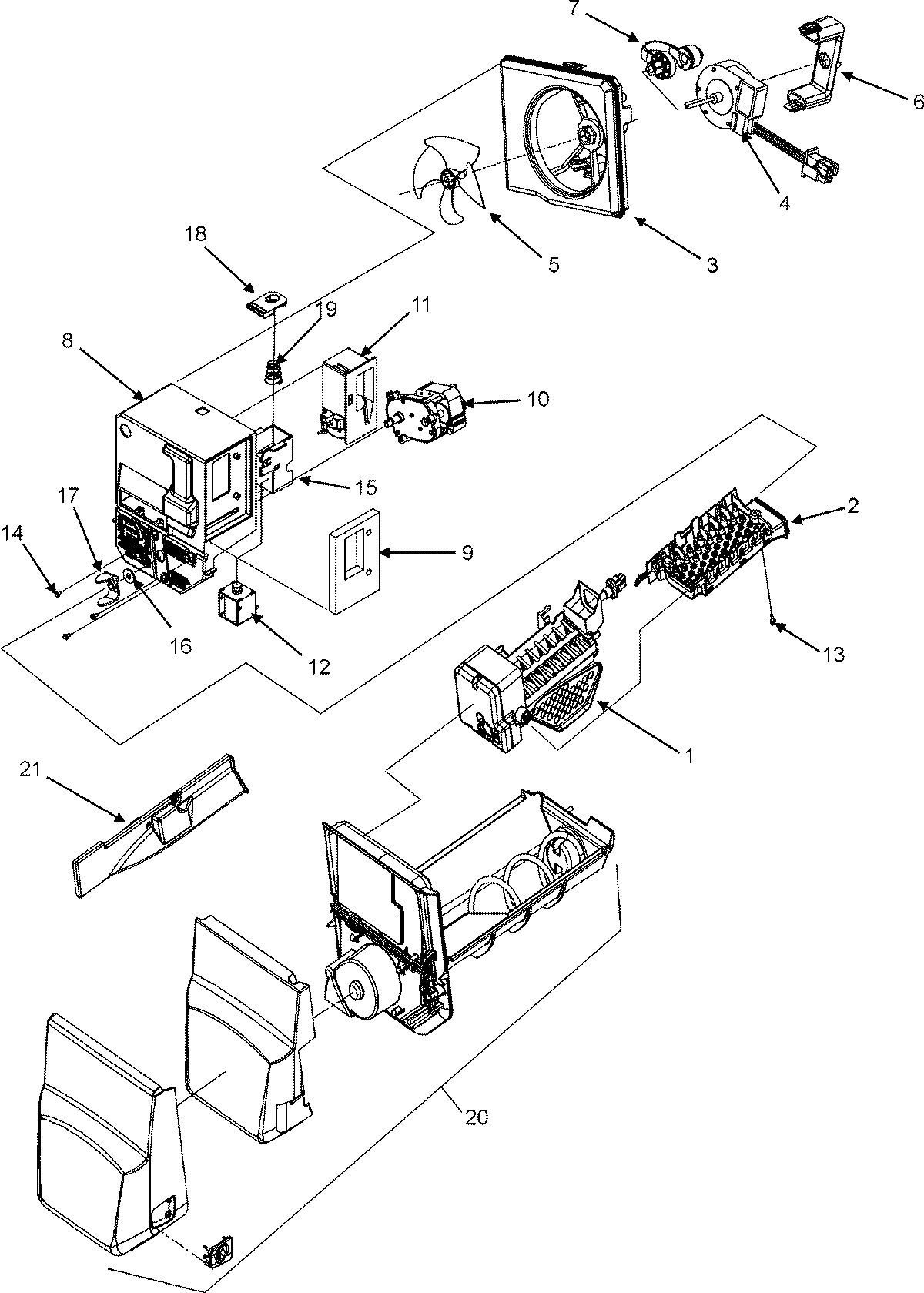 07 - ICE MAKER/ICE BIN/AUGER MOTOR