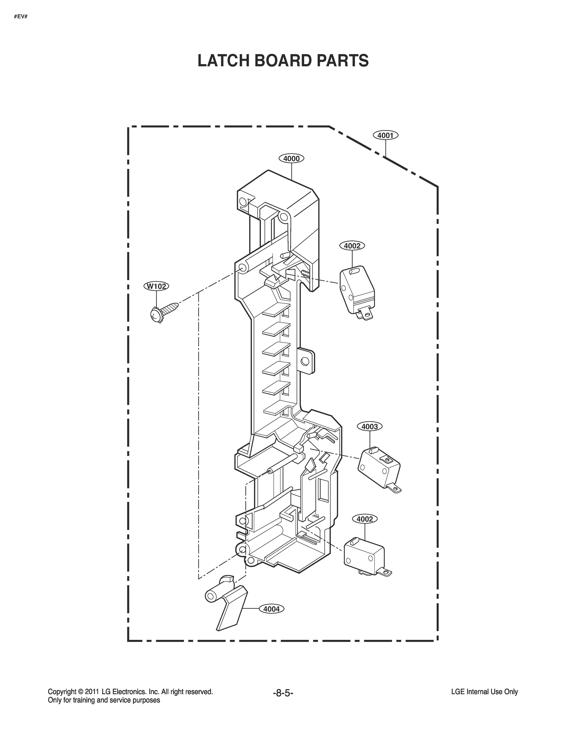 LATCH BOARD PARTS