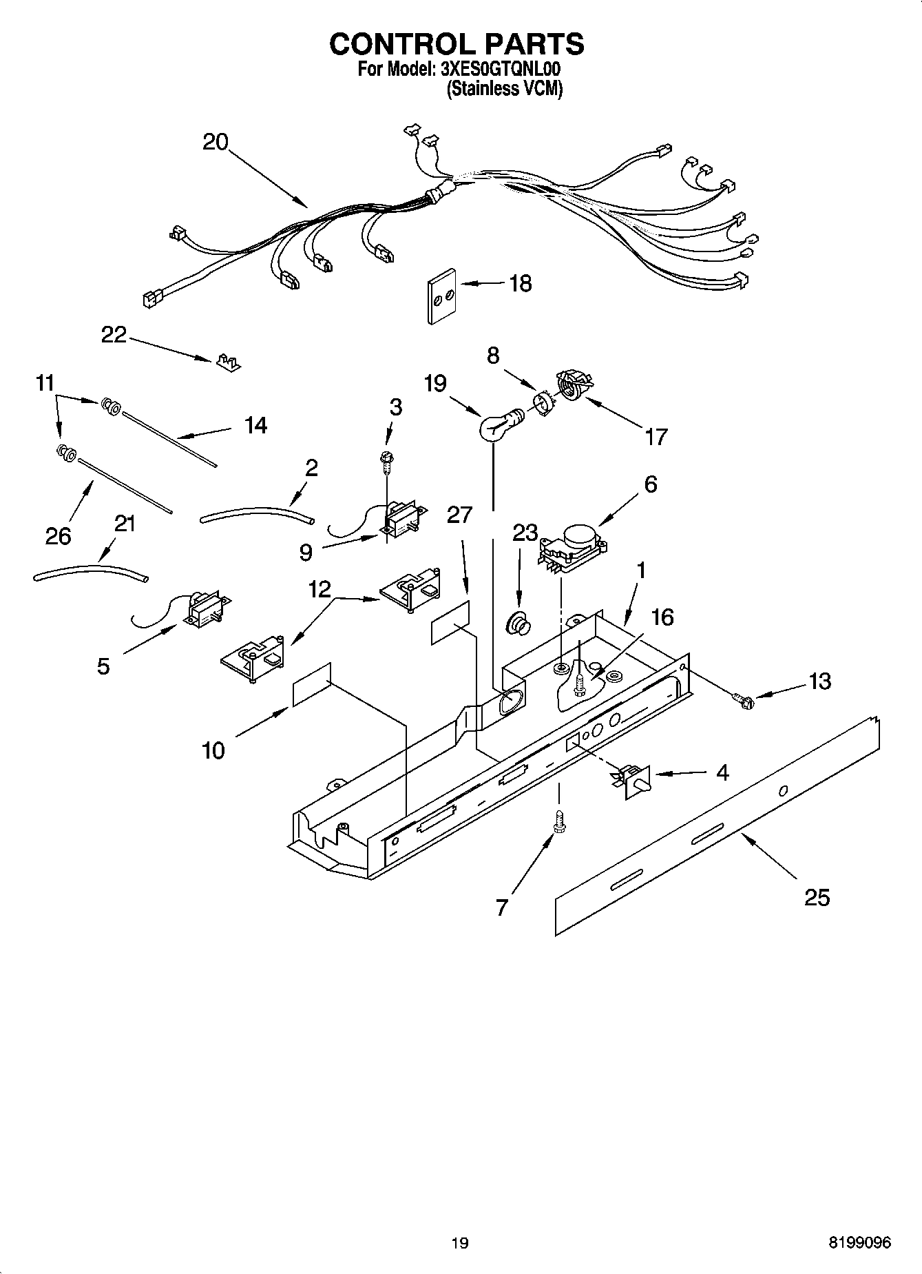 11 - CONTROL PARTS, OPTIONAL PARTS (NOT INCLUDED)