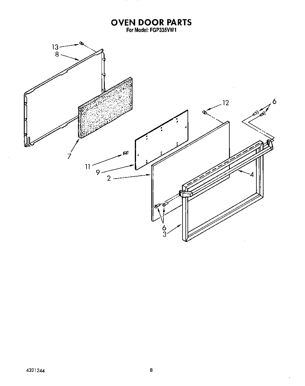 08 - OVEN DOOR, LIT/OPTIONAL