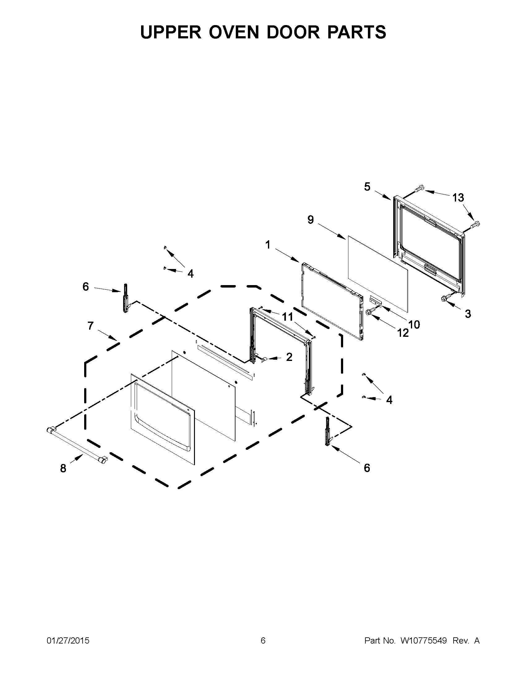04 - UPPER OVEN DOOR PARTS