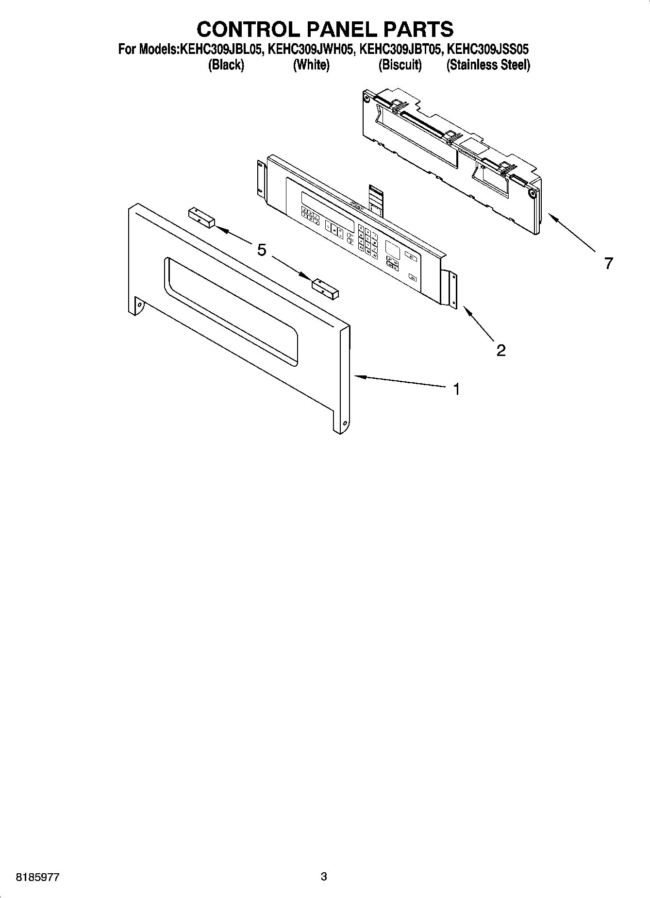 02 - CONTROL PANEL PARTS