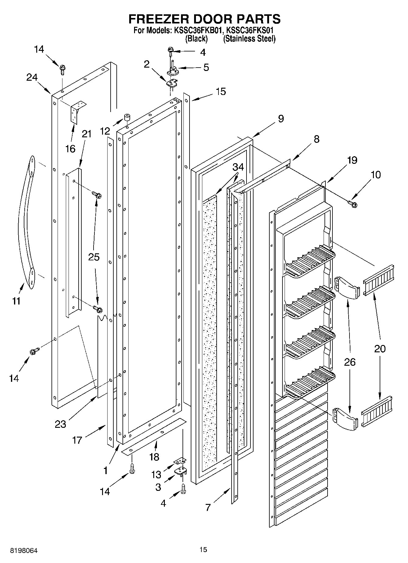 10 - FREEZER DOOR