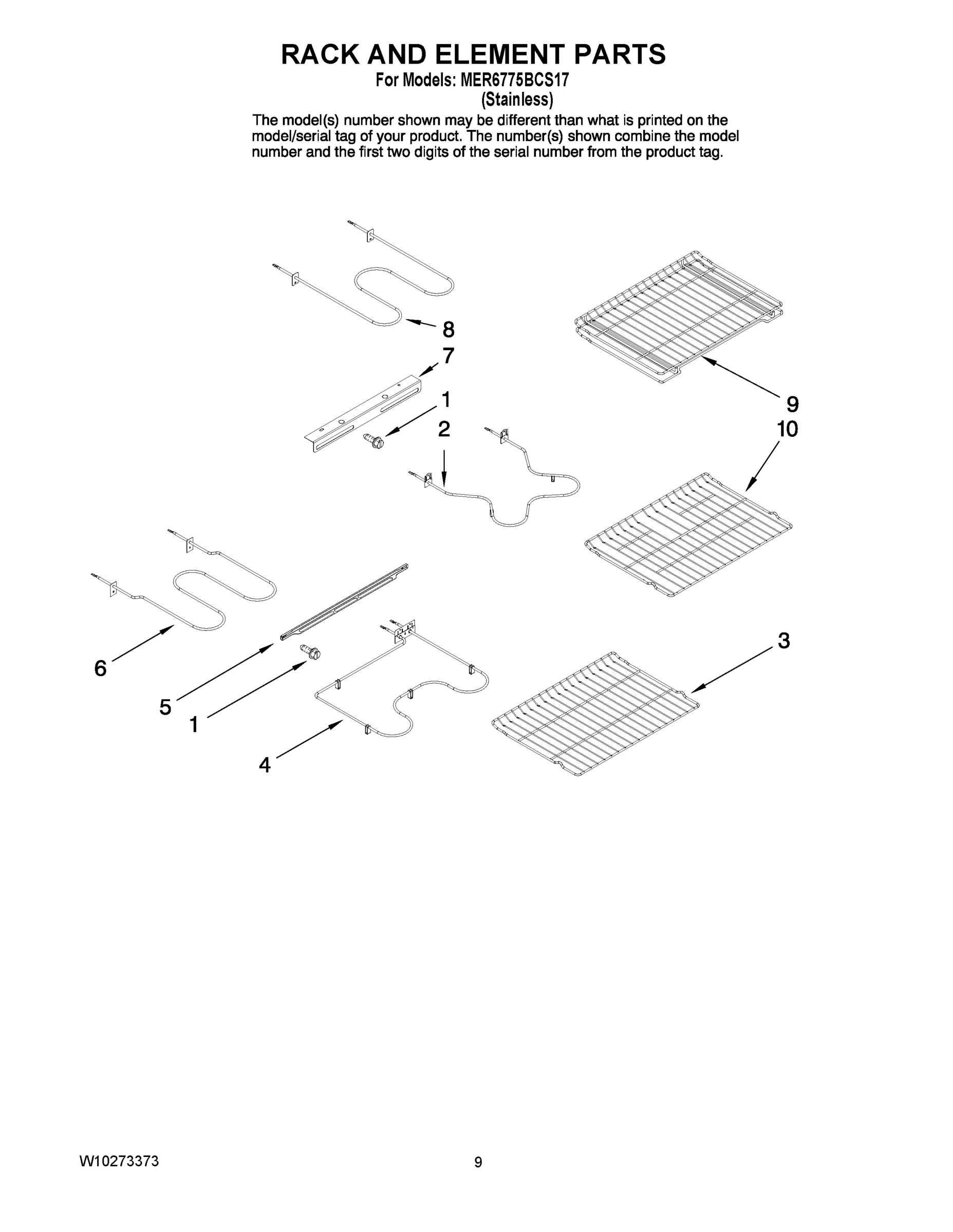 06 - RACK AND ELEMENT PARTS