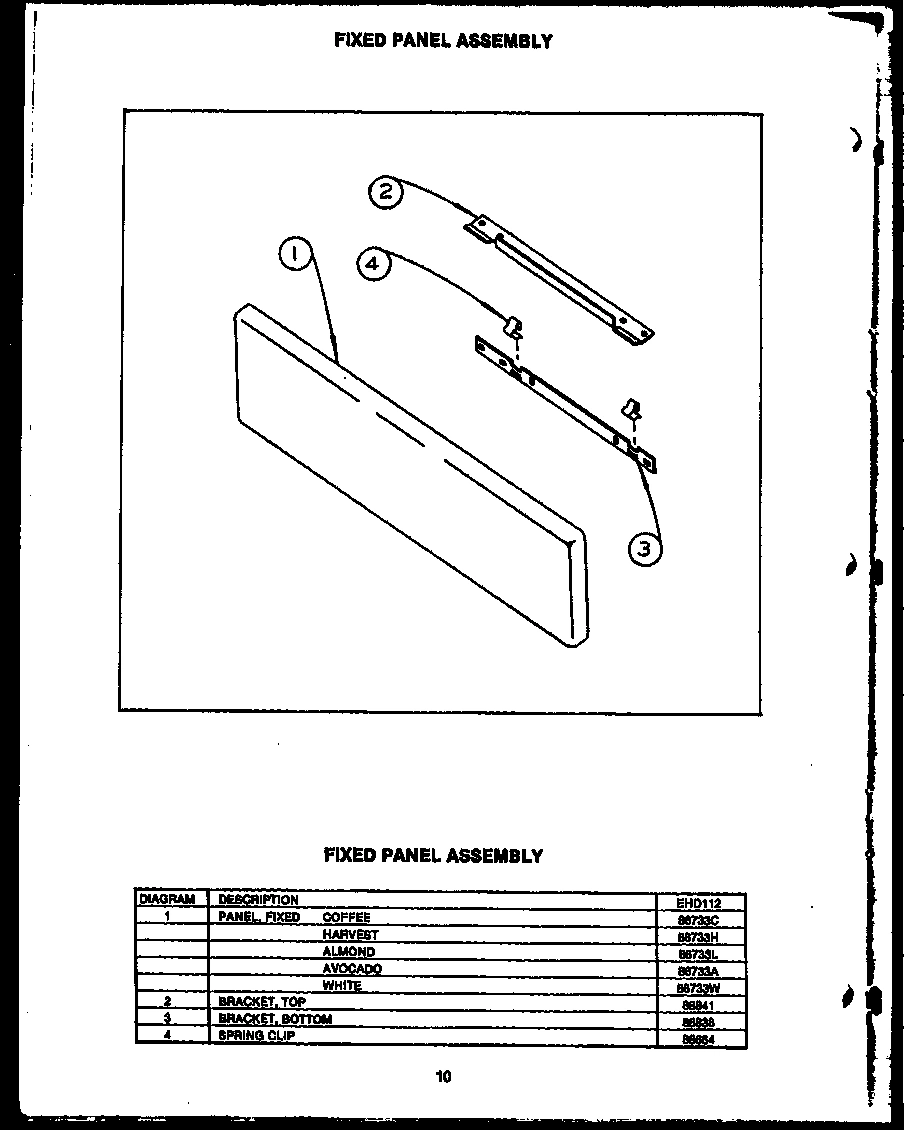 03 - FIXED PANEL ASSY