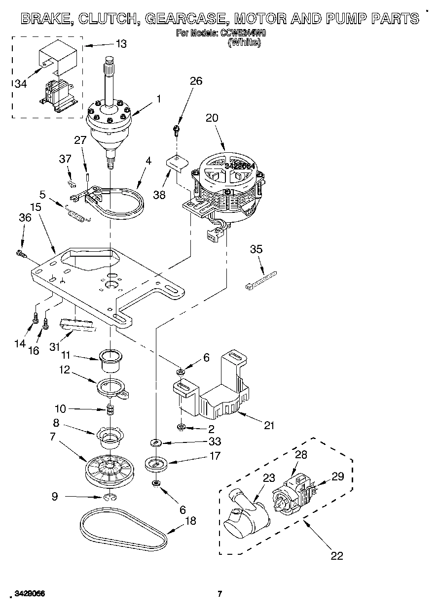 05 - BRAKE, CLUTCH, GEARCASE, MOTOR & PUMP