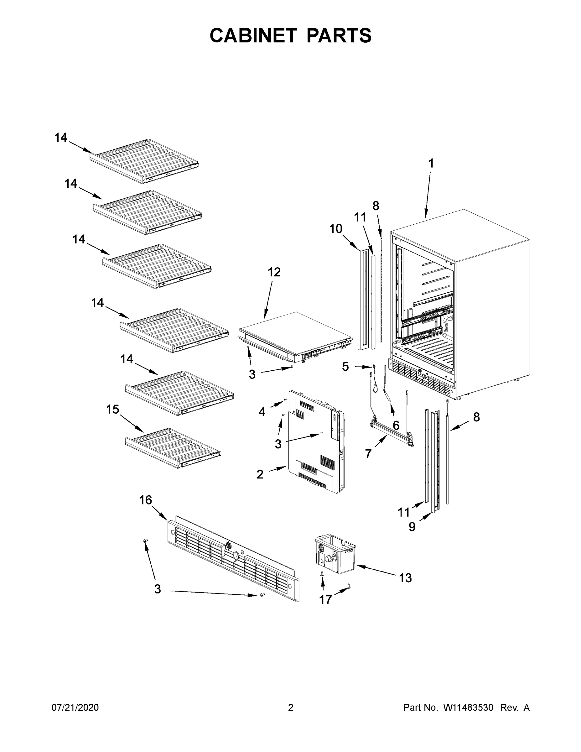 02 - CABINET PARTS