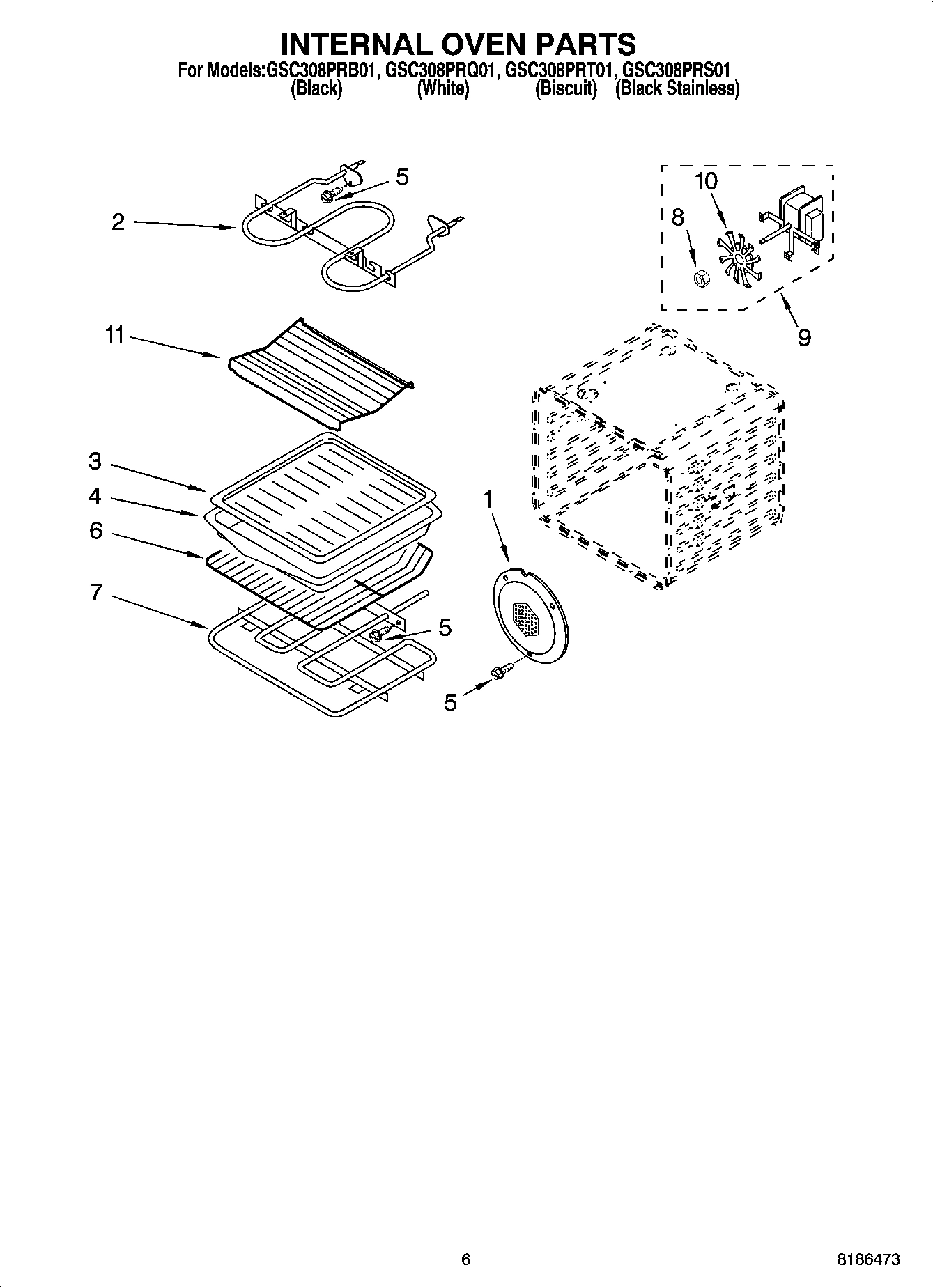 05 - INTERNAL OVEN PARTS