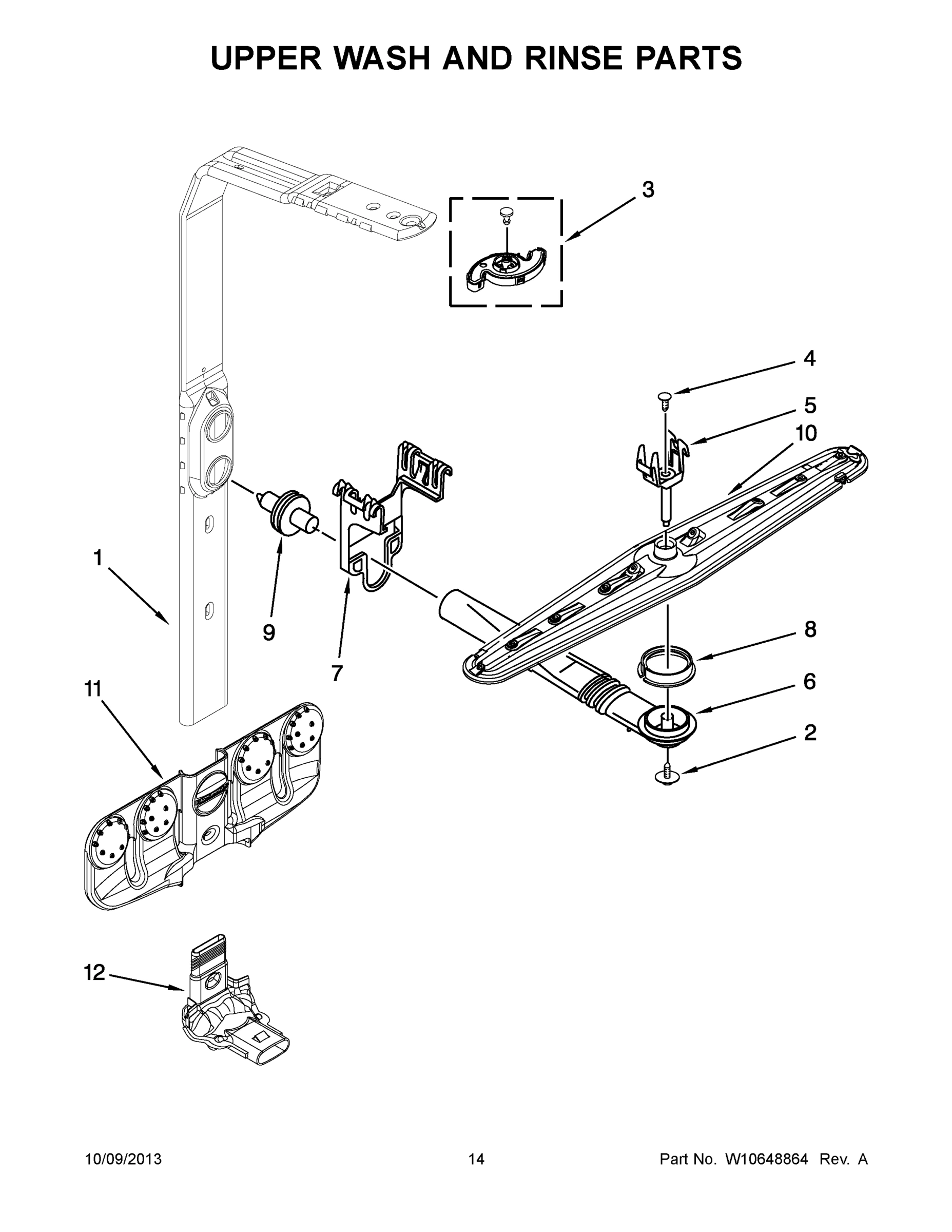 08 - UPPER WASH AND RINSE PARTS