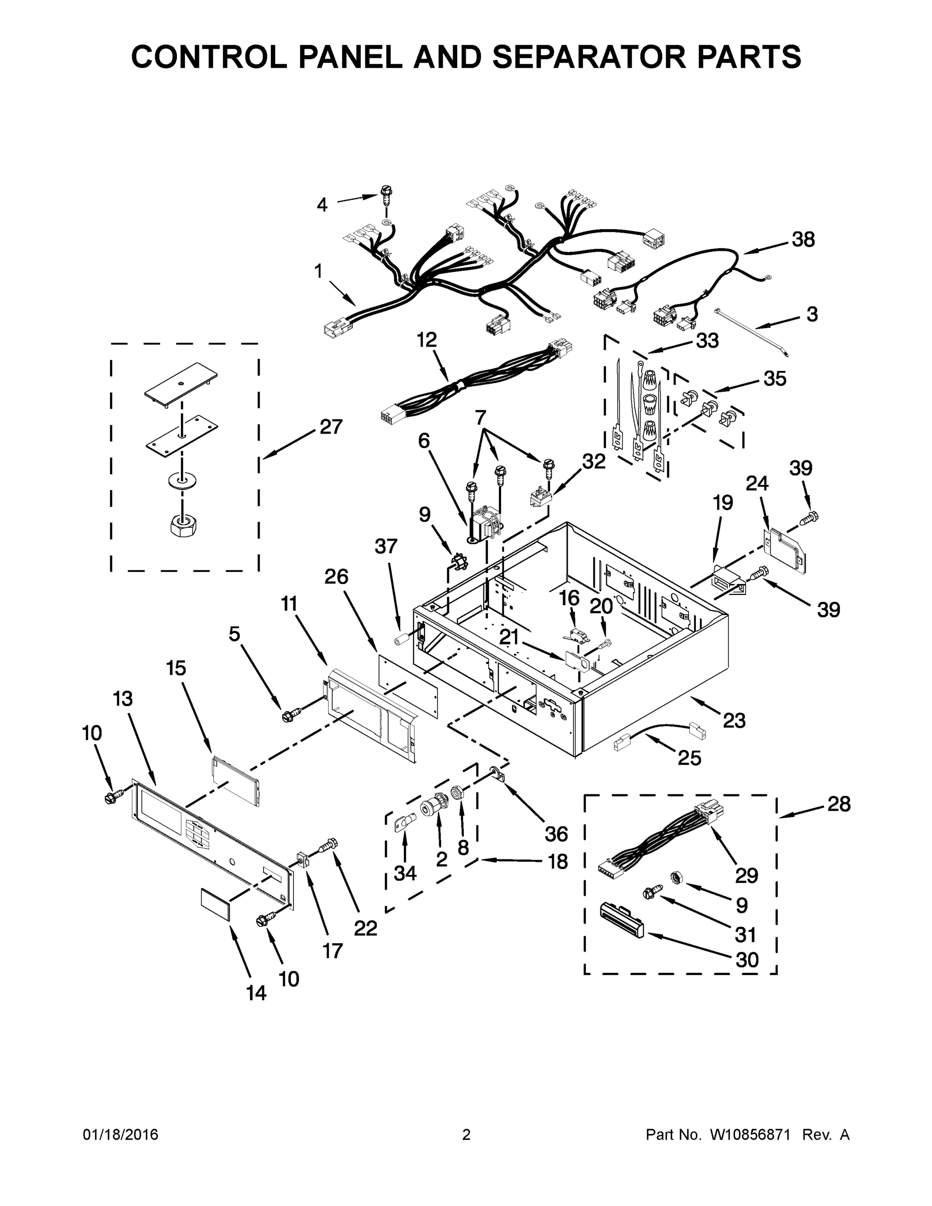 02 - CONTROL PANEL AND SEPARATOR PARTS