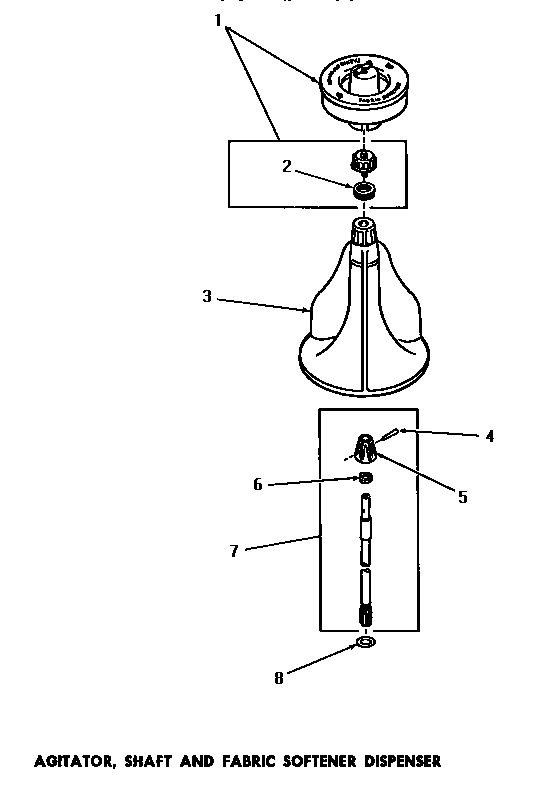 09 - AGITATOR, SHAFT & FABRIC SOFTENER DISP