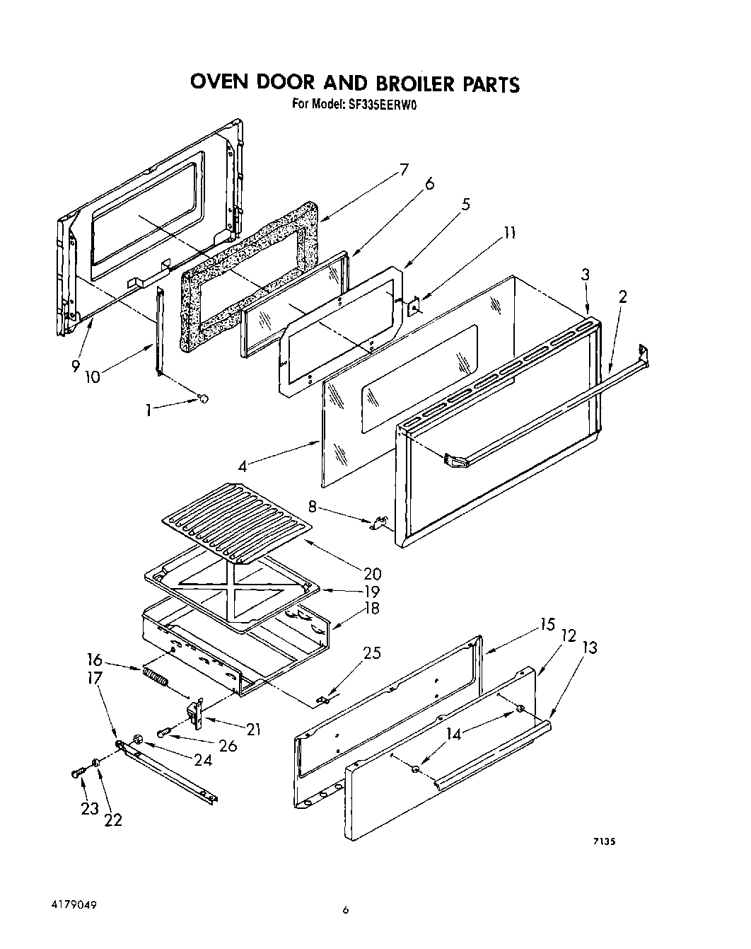 05 - OVEN DOOR AND BROILER