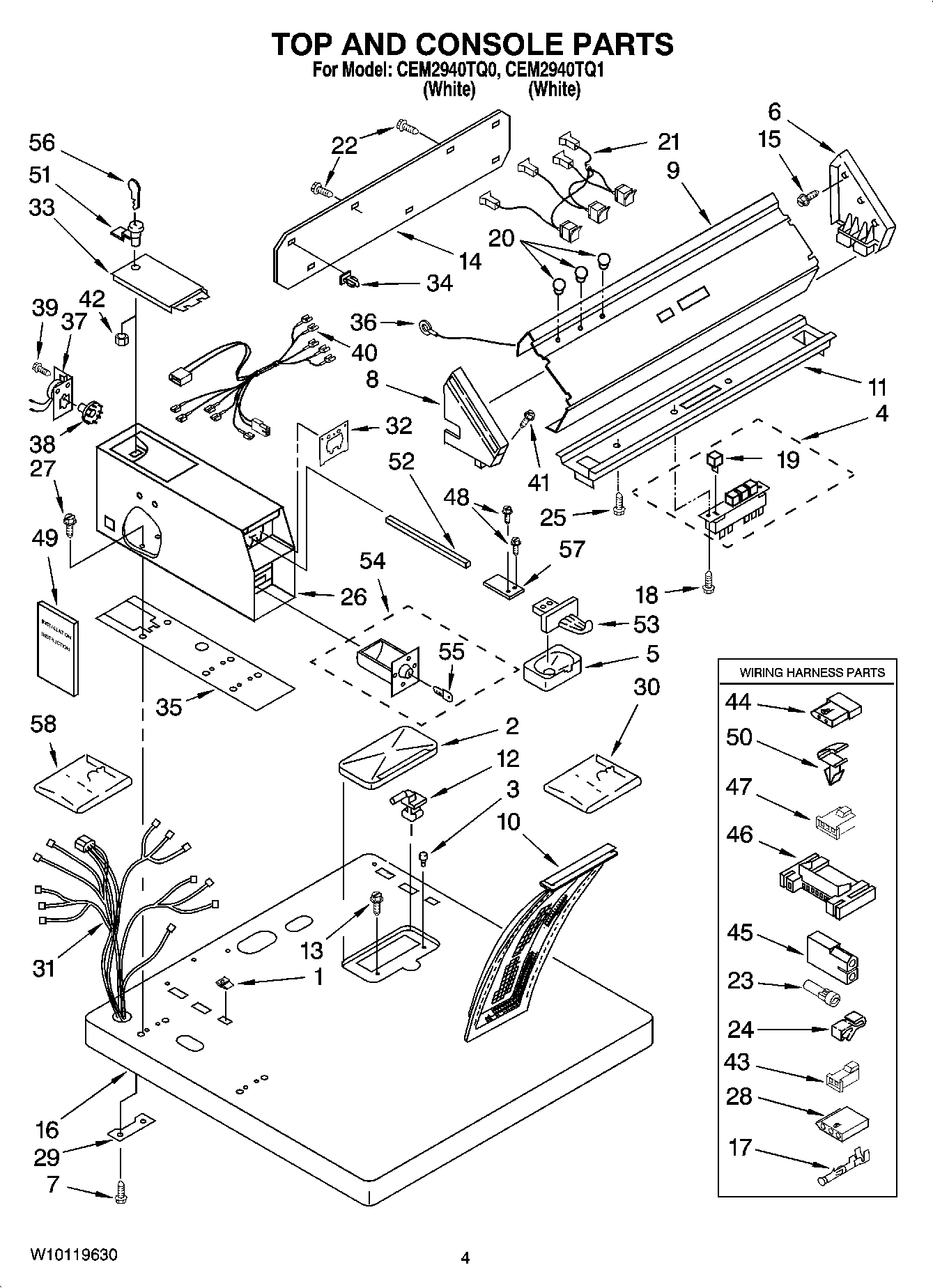 02 - TOP AND CONSOLE PARTS