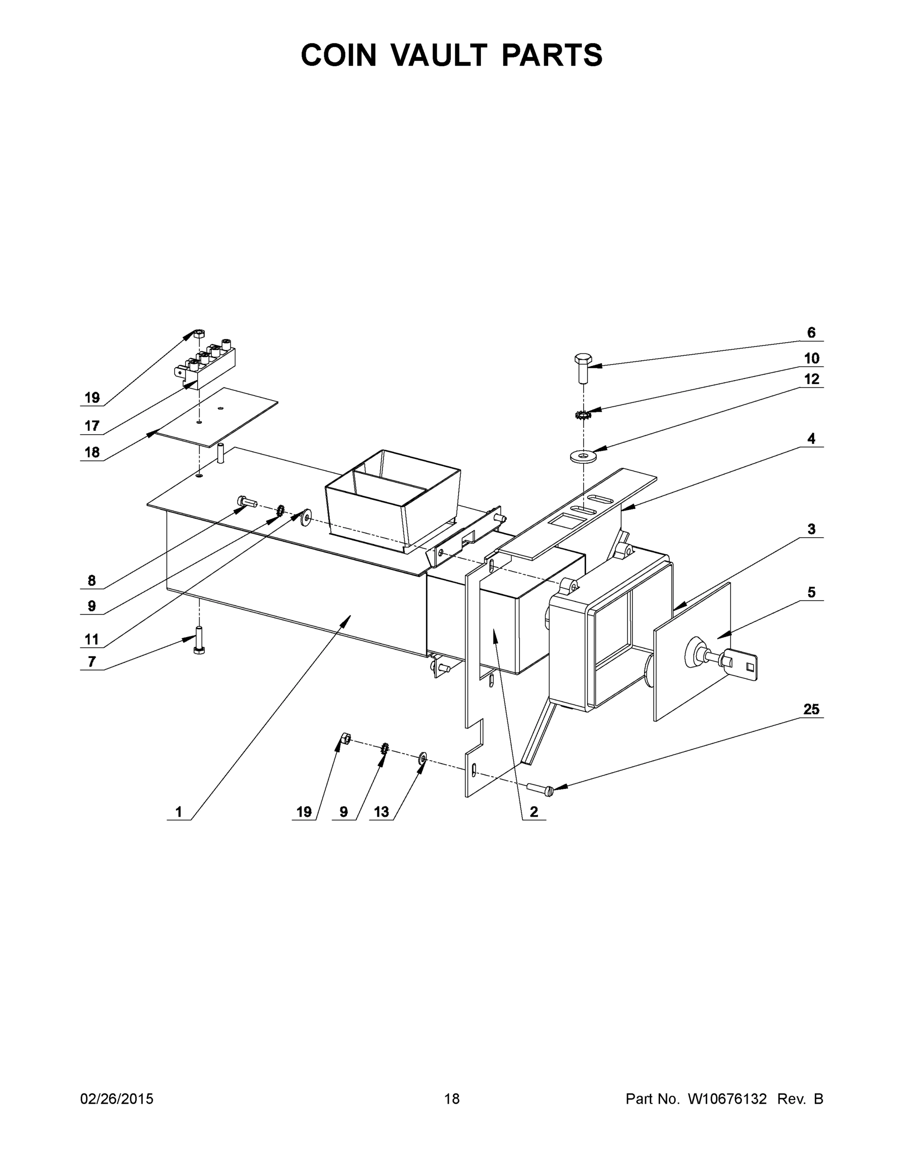10 - COIN VAULT PARTS
