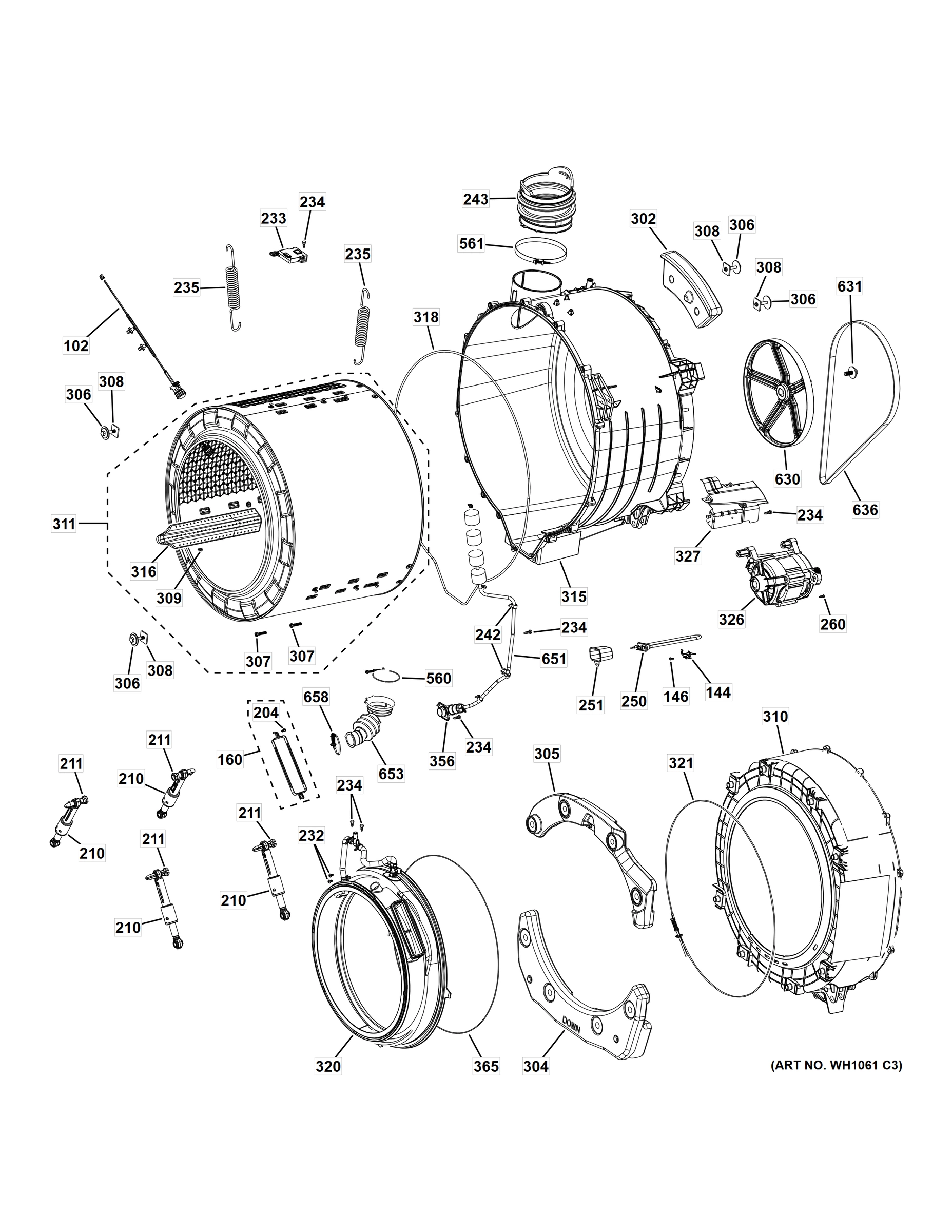 TUB & MOTOR