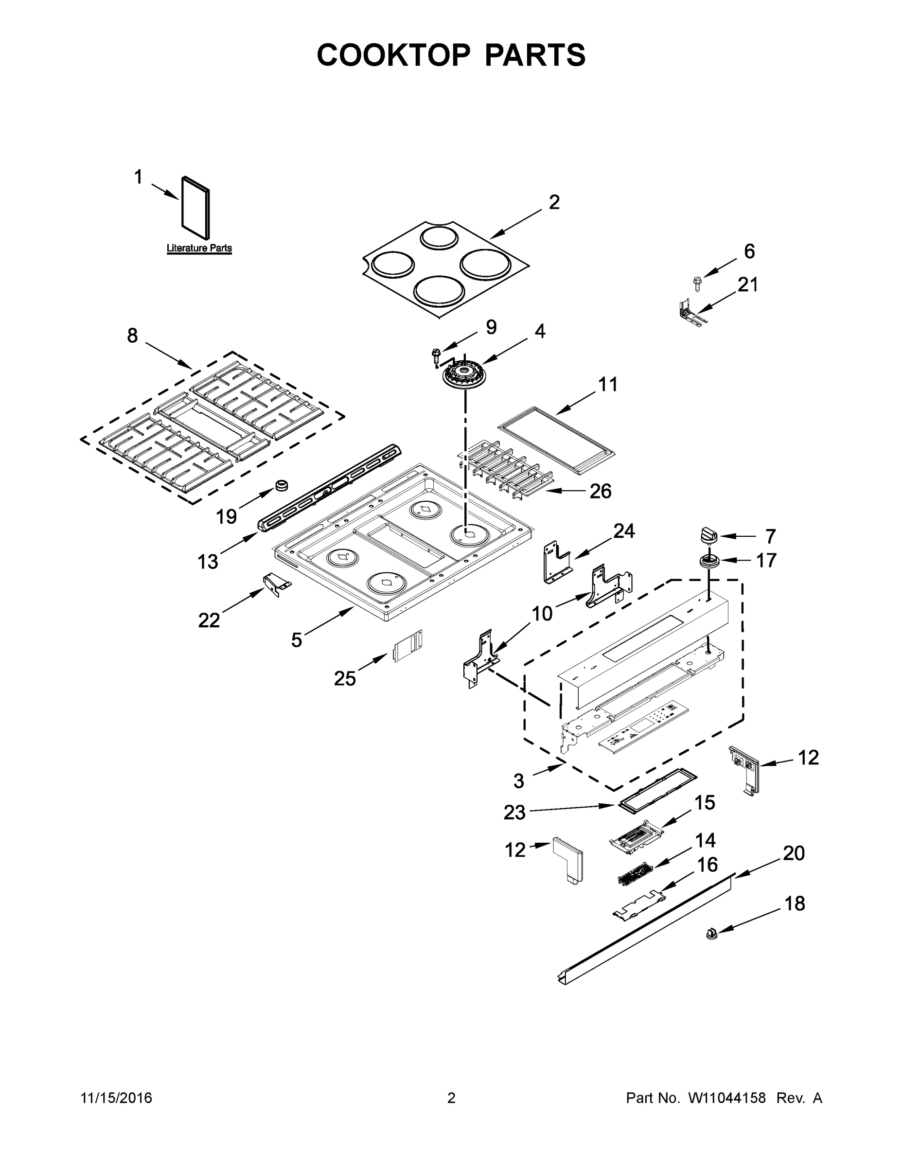 02 - COOKTOP PARTS