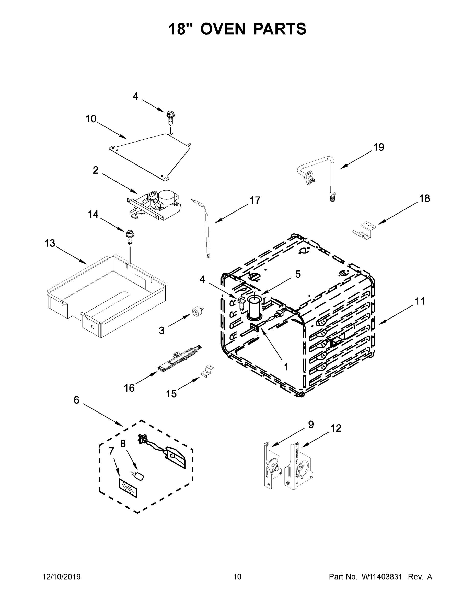 06 - 18" OVEN PARTS