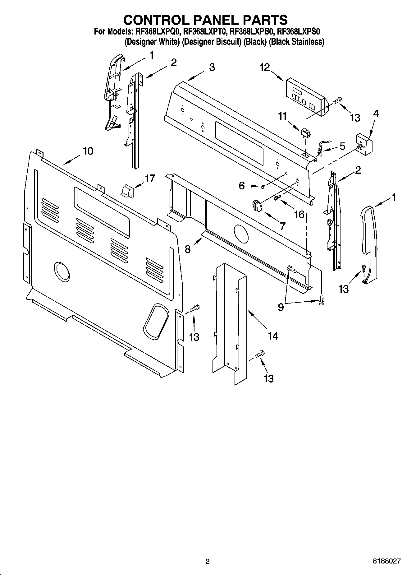 02 - CONTROL PANEL PARTS
