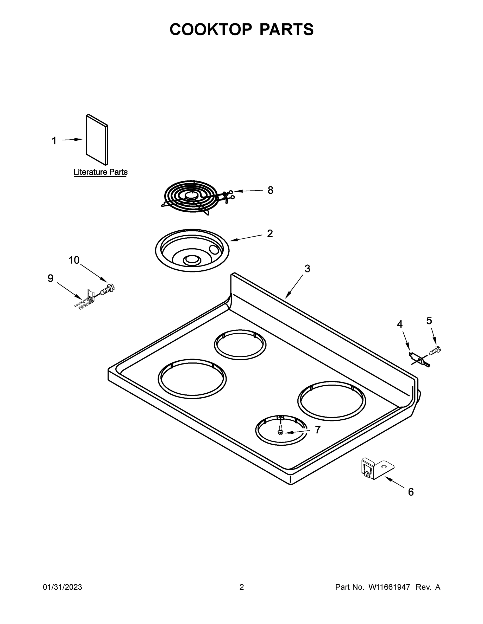 02 - COOKTOP PARTS