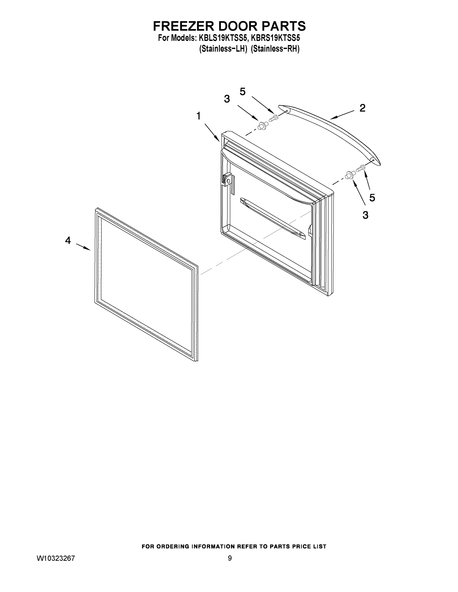 05 - FREEZER DOOR PARTS