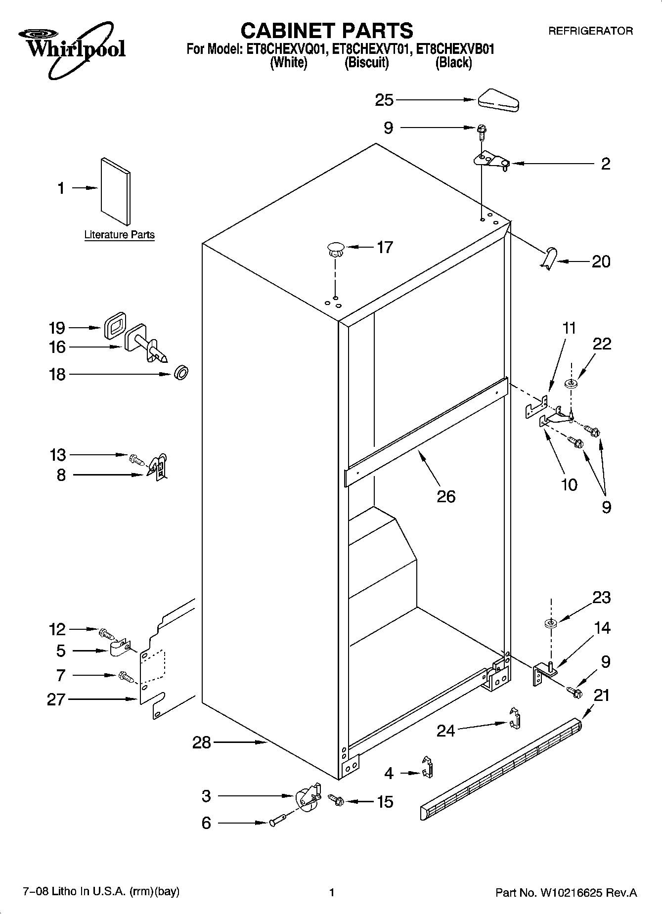 01 - CABINET PARTS