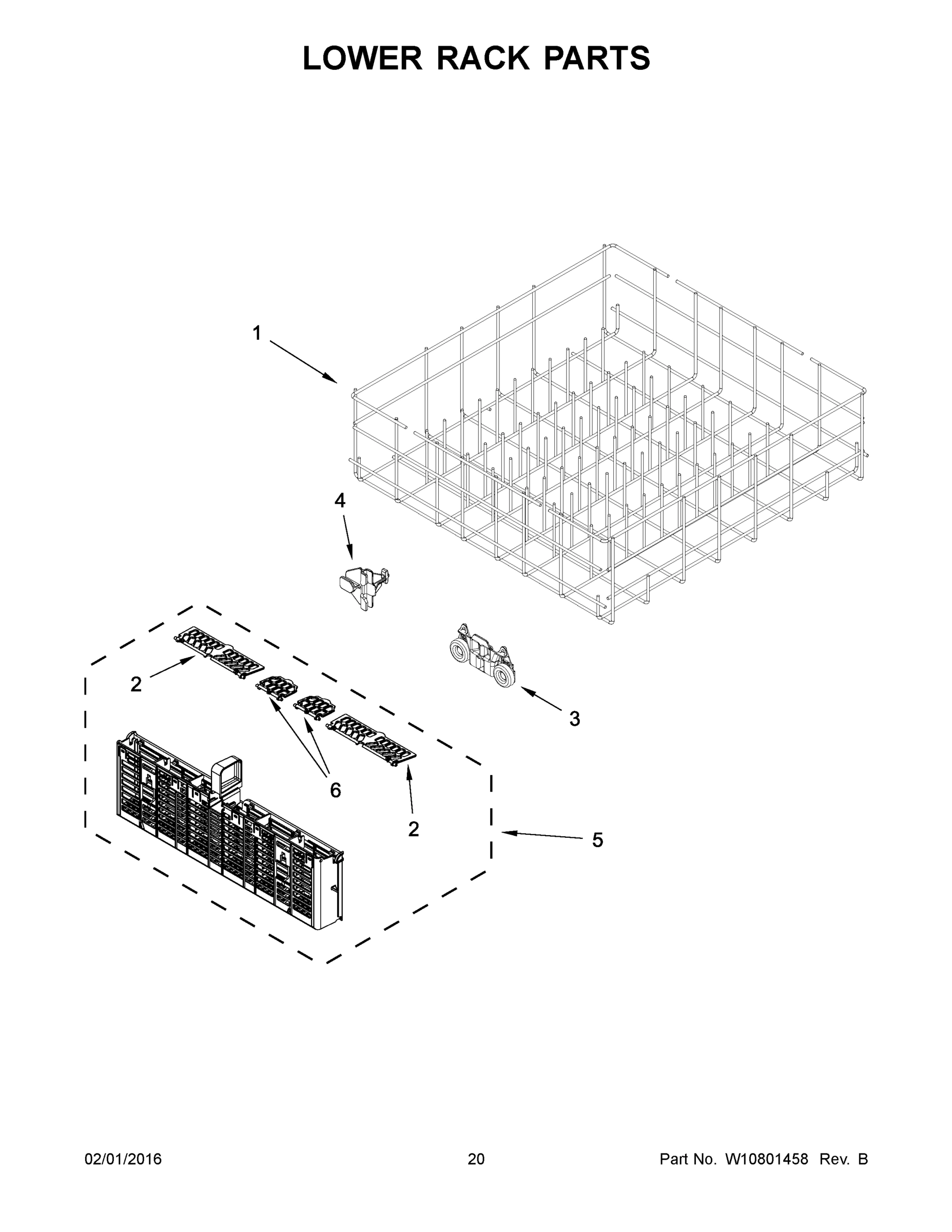 11 - LOWER RACK PARTS
