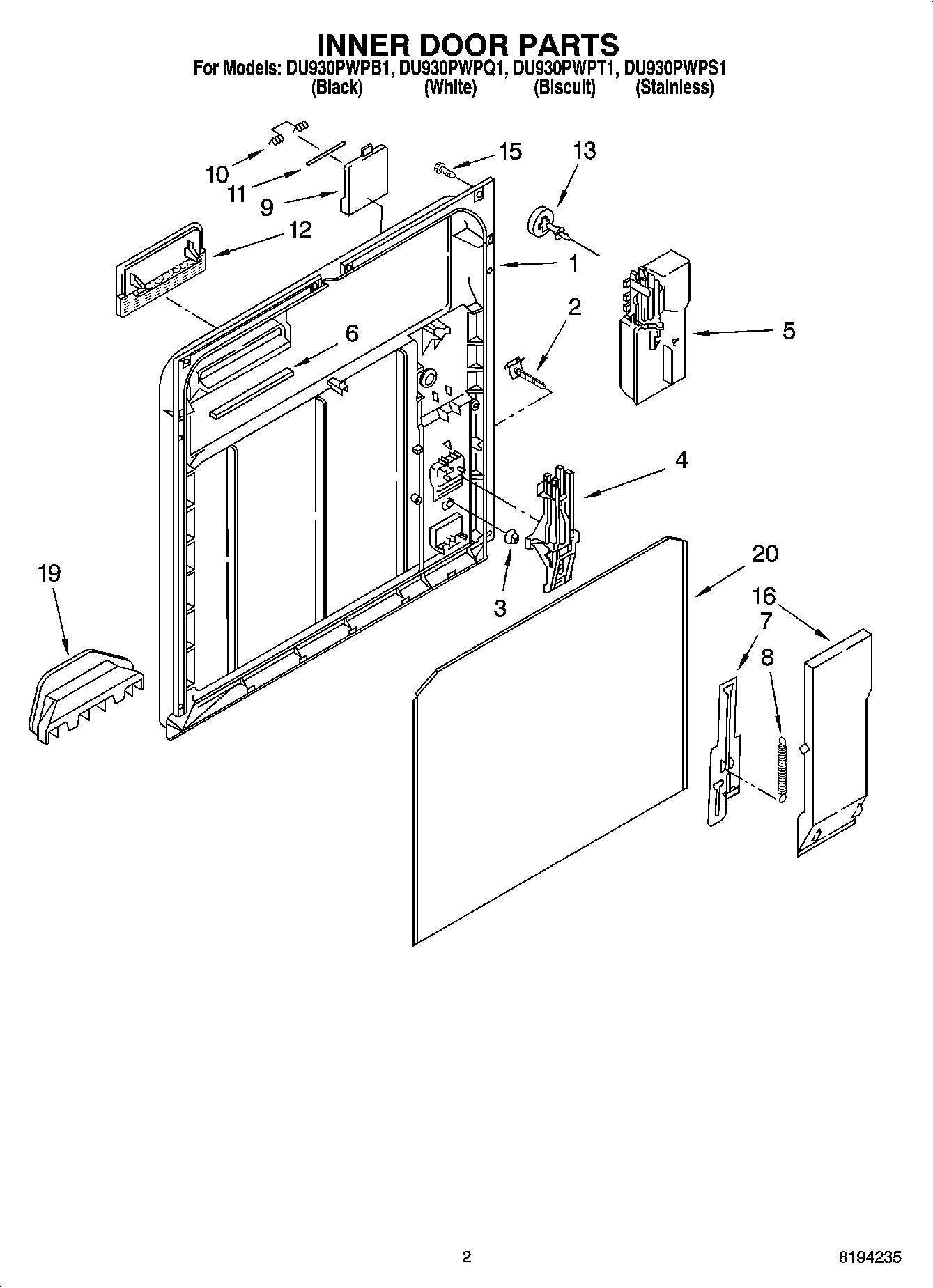 02 - INNER DOOR PARTS