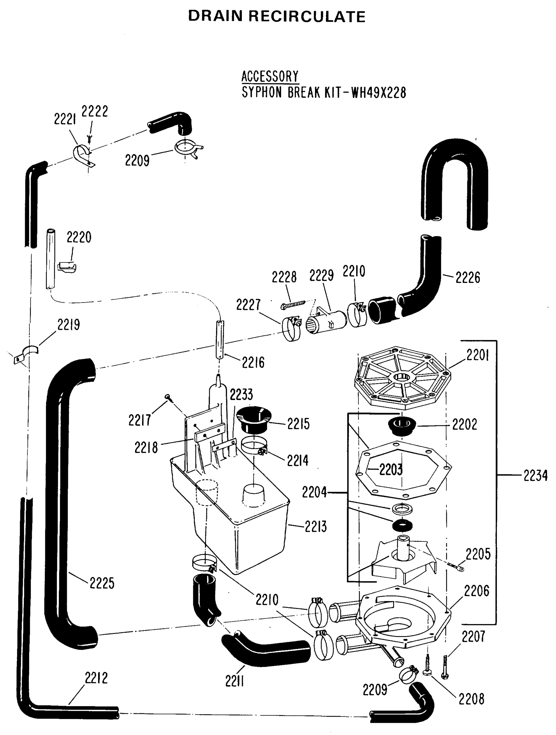 DRAIN RECIRCULATE