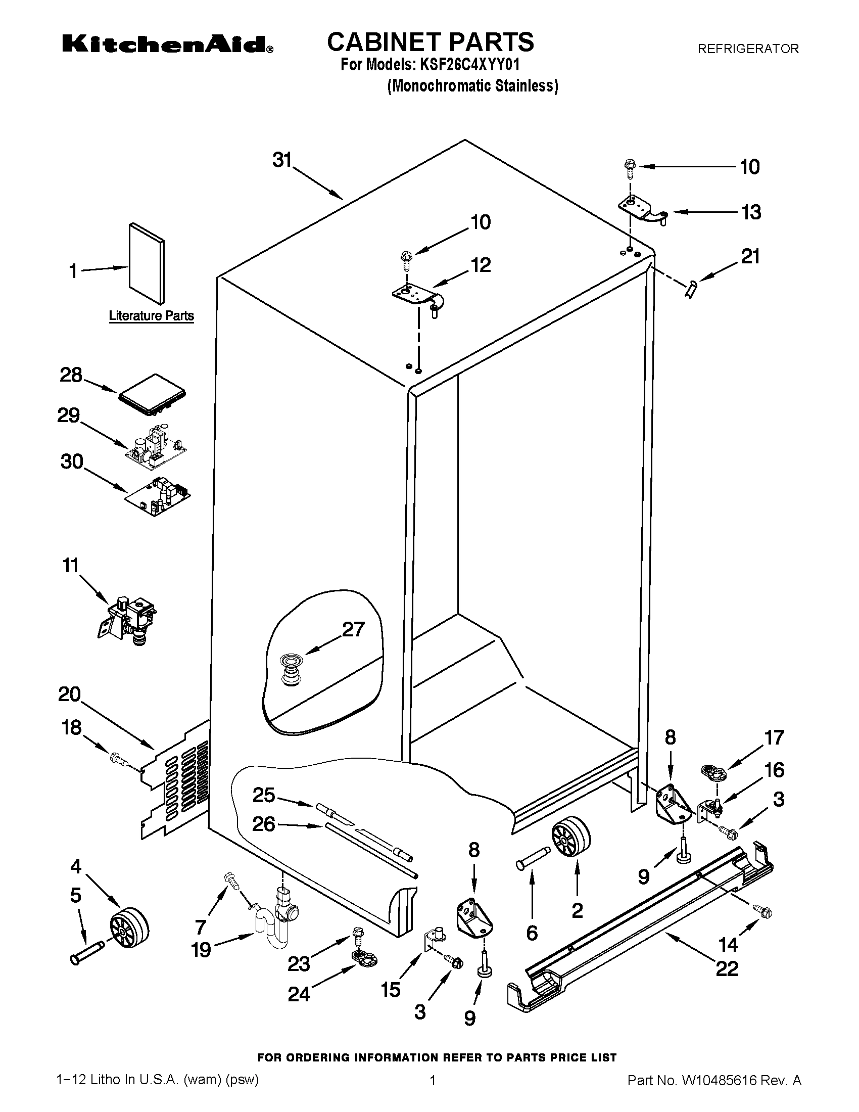 01 - CABINET PARTS