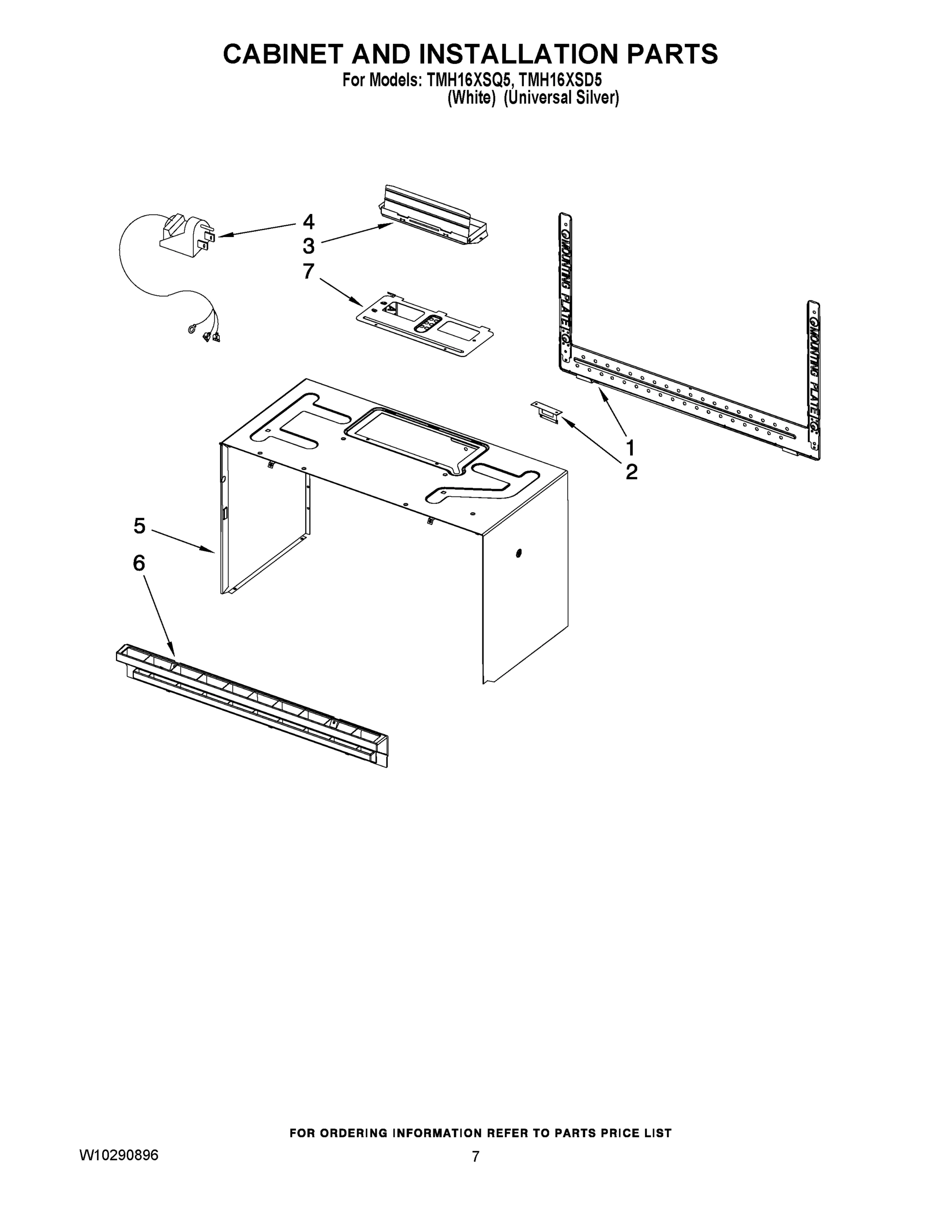 06 - CABINET AND INSTALLATION PARTS