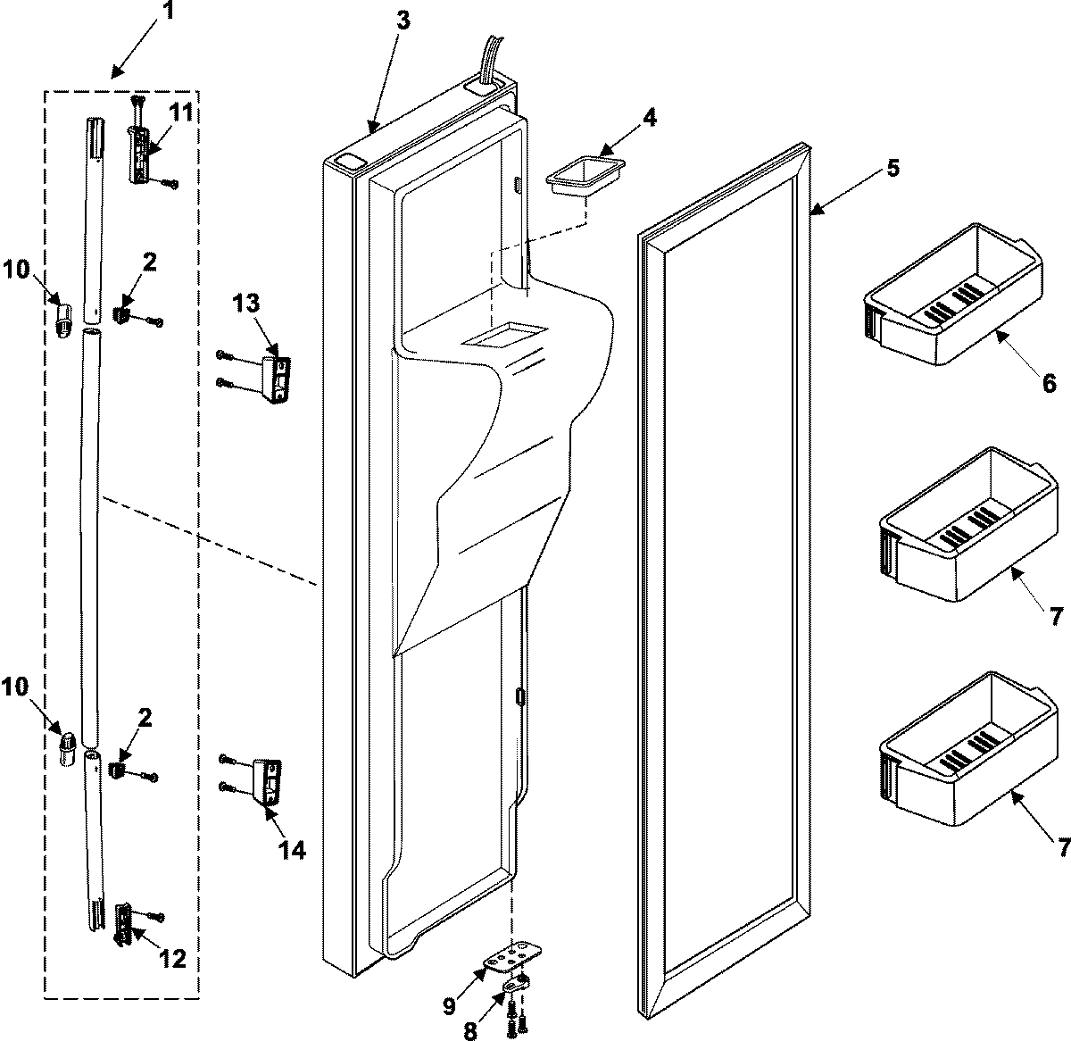 04 - FREEZER DOOR
