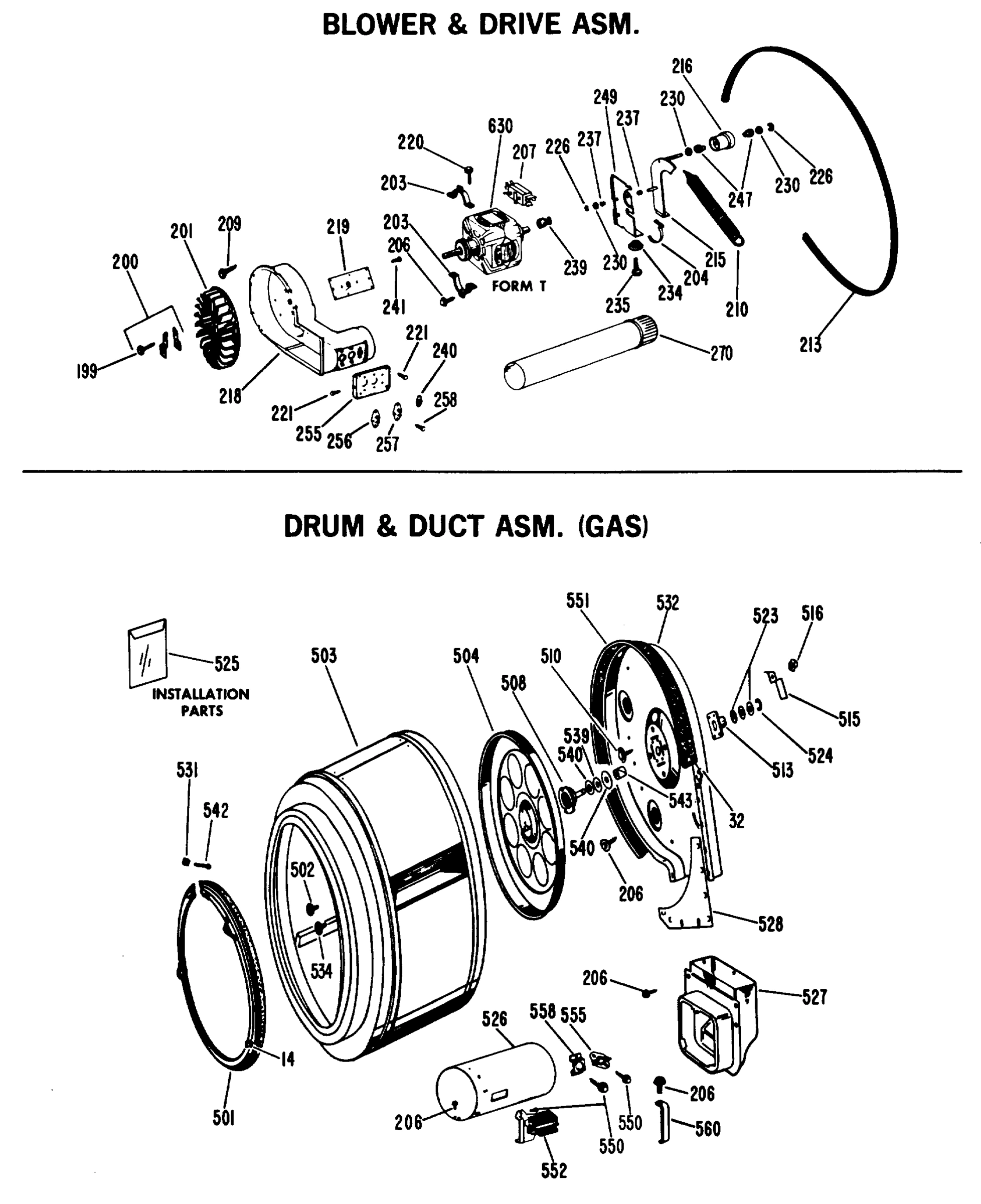 BLOWER & DRIVE ASM.