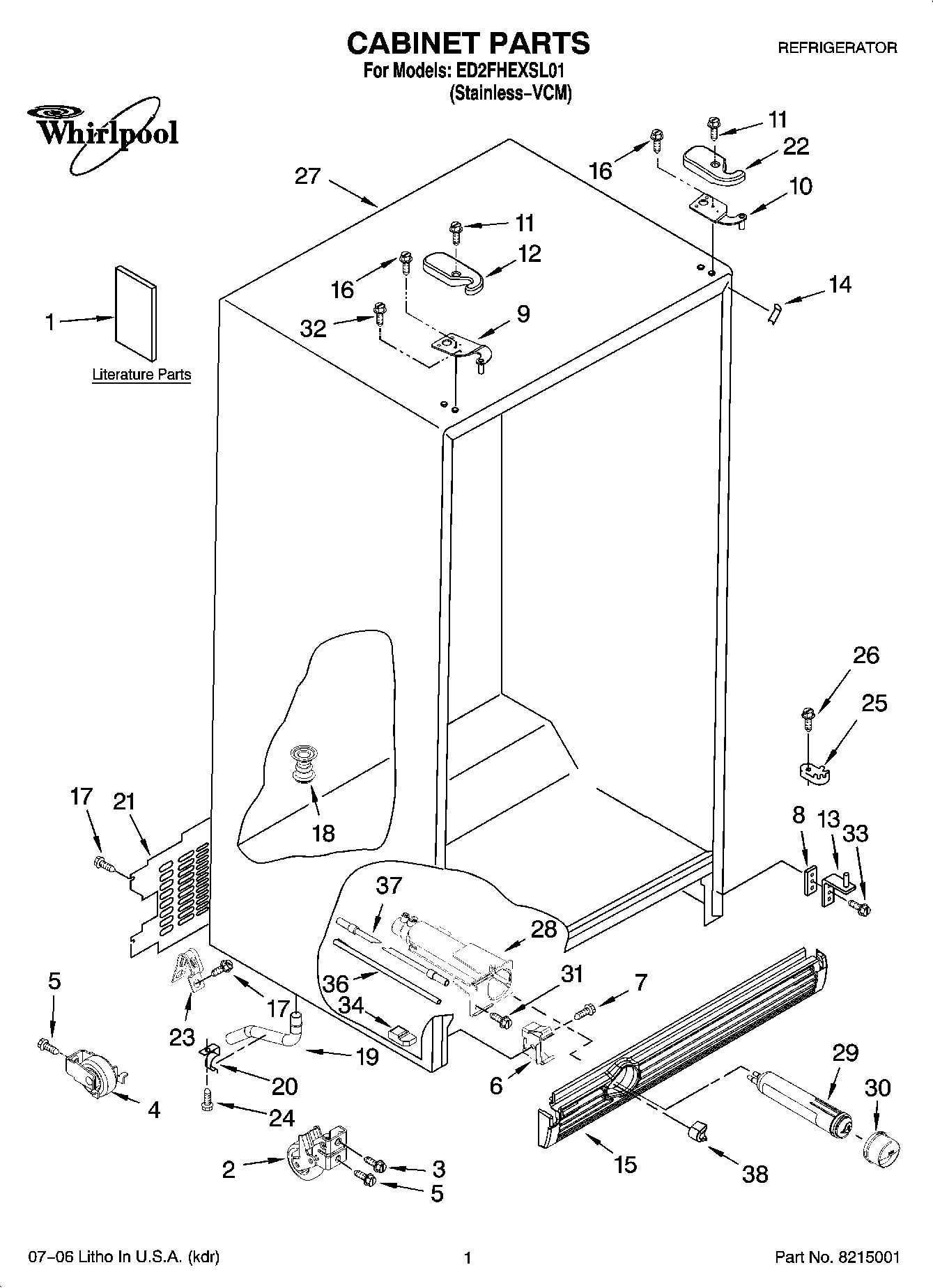 01 - CABINET PARTS