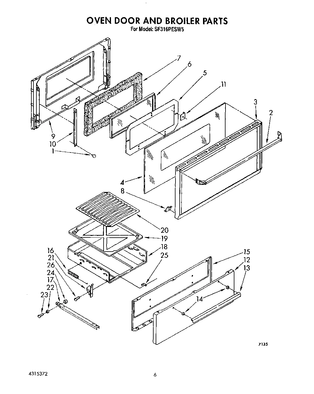 05 - OVEN DOOR AND BROILER