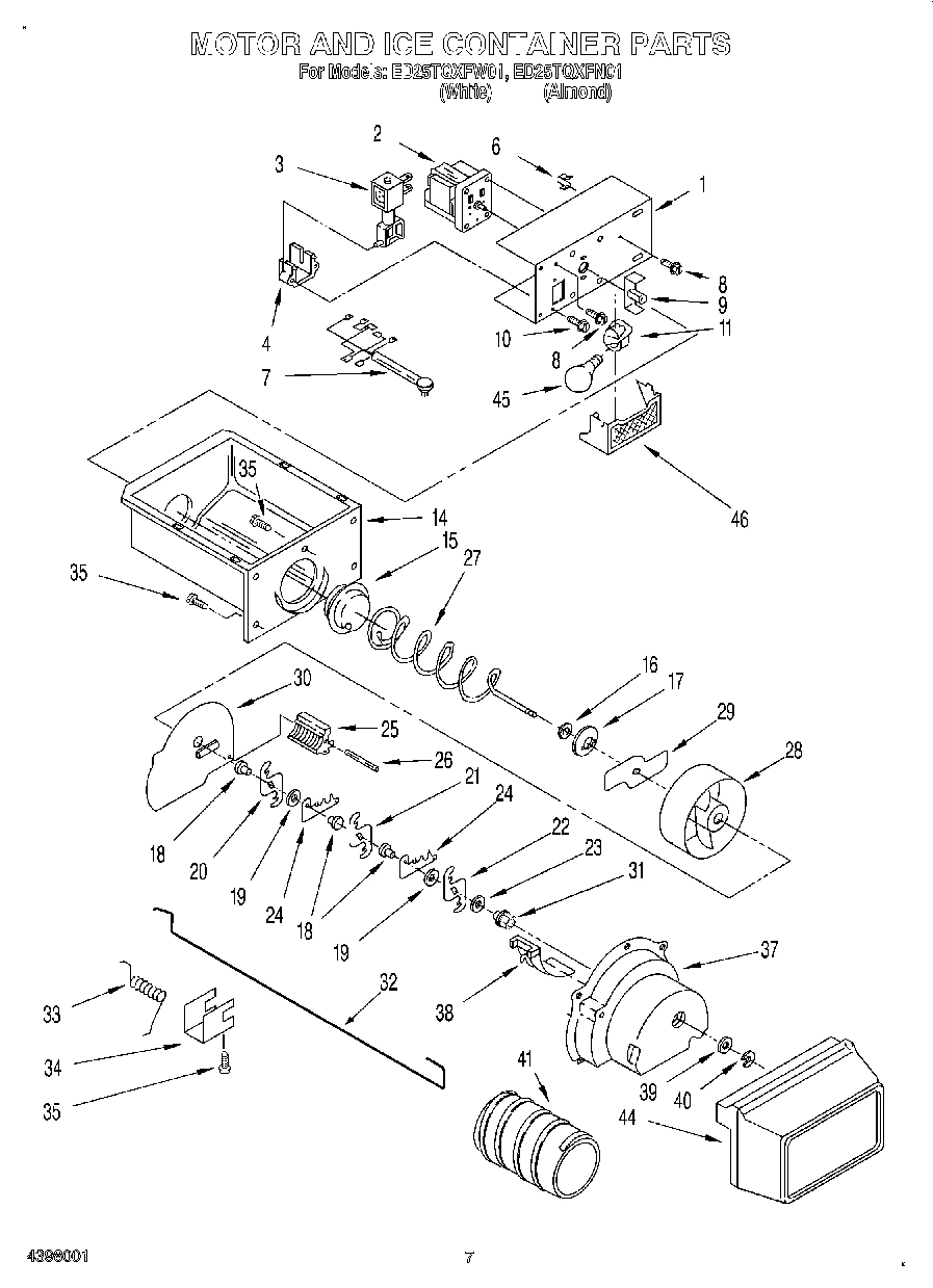 05 - MOTOR AND ICE CONTAINER