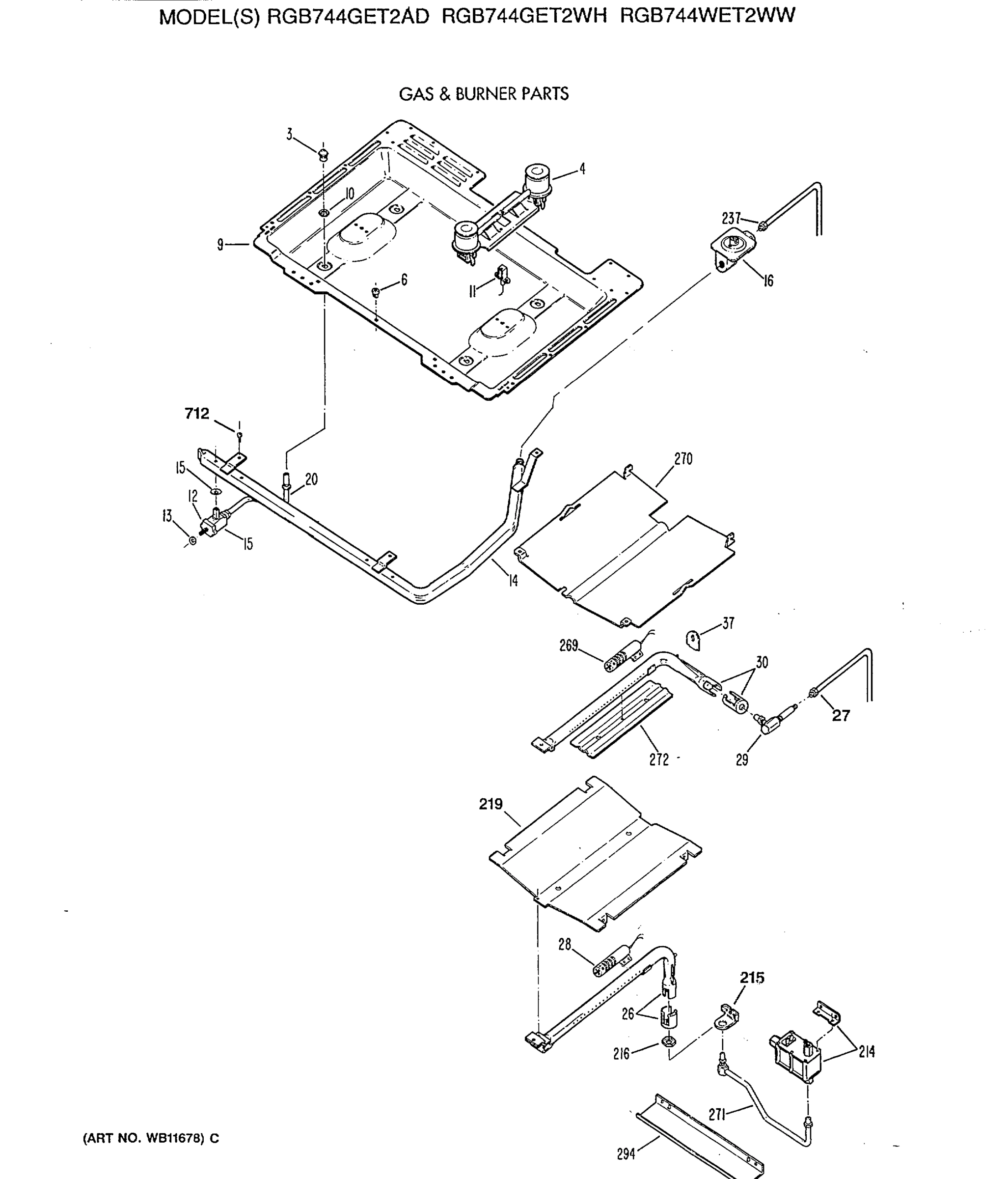 GAS & BURNER PARTS