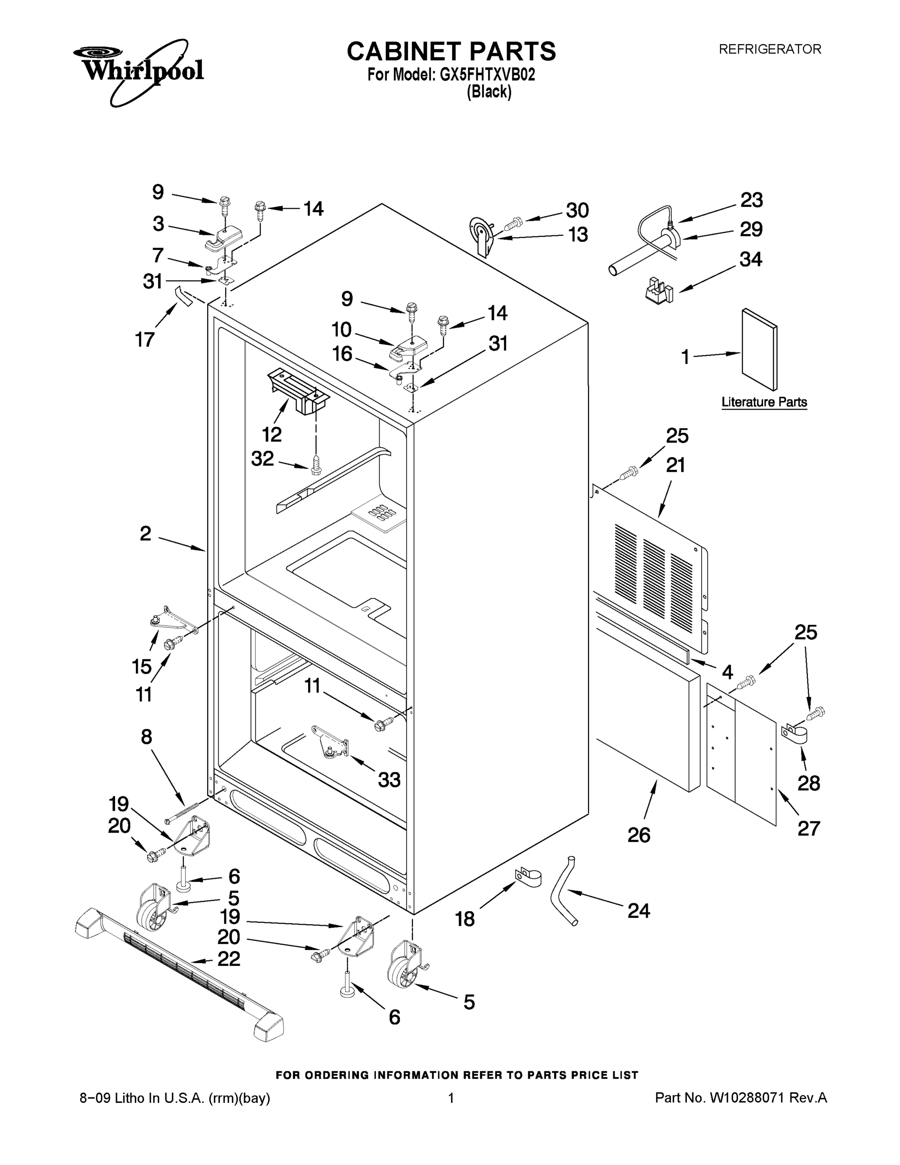 01 - CABINET PARTS