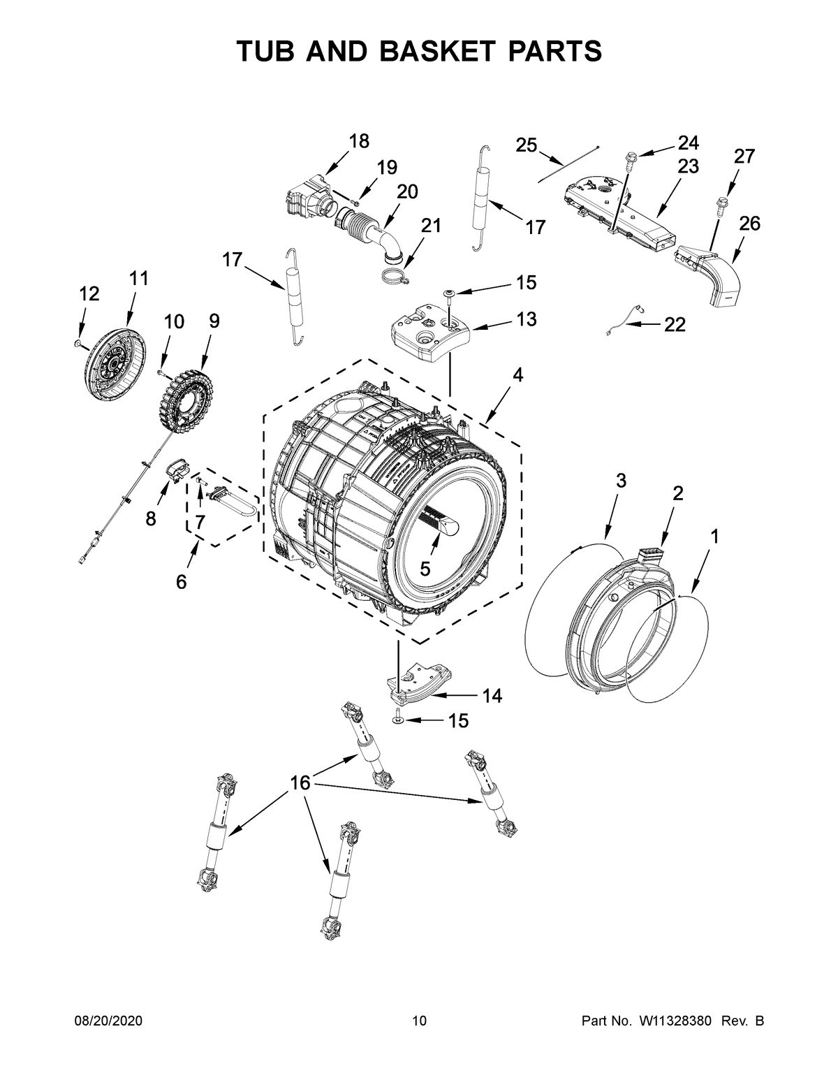 06 - TUB AND BASKET PARTS