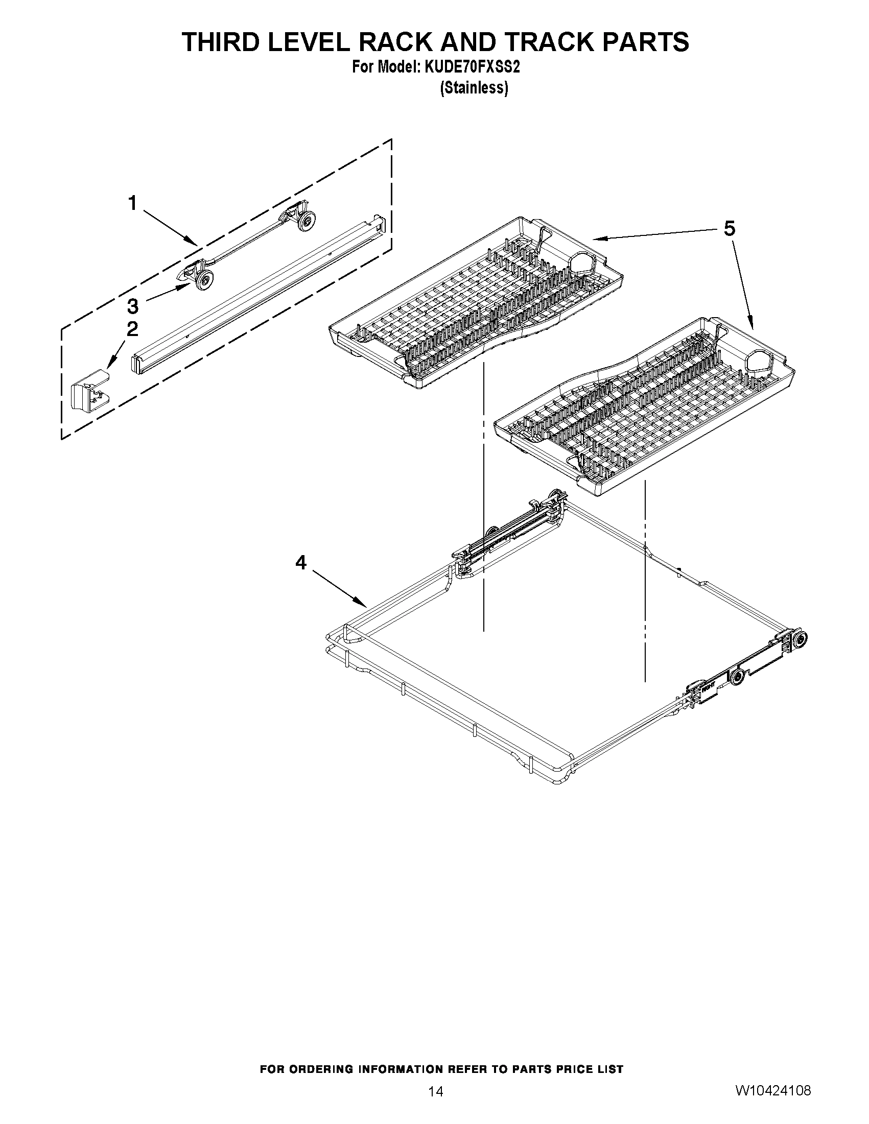 11 - THIRD LEVEL RACK AND TRACK PARTS