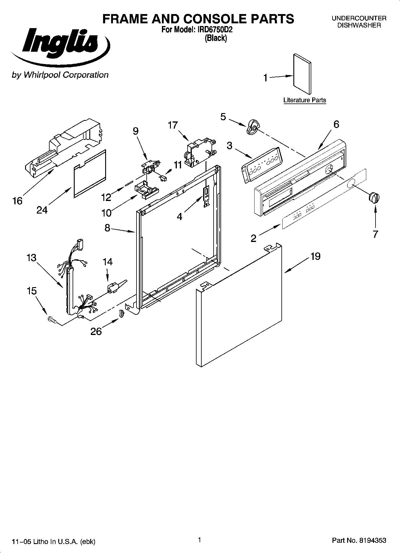 01 - FRAME AND CONSOLE PARTS