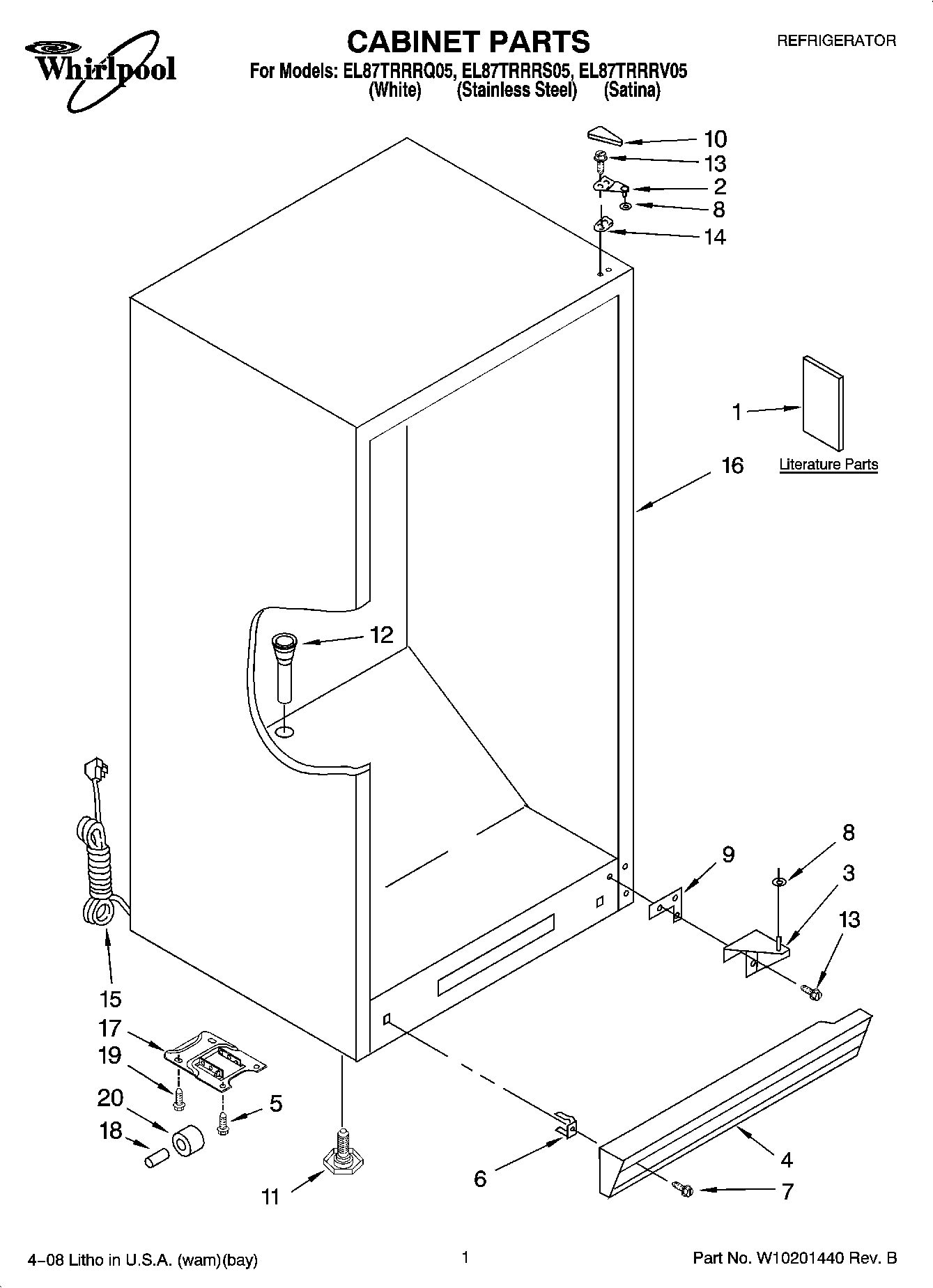 01 - CABINET PARTS