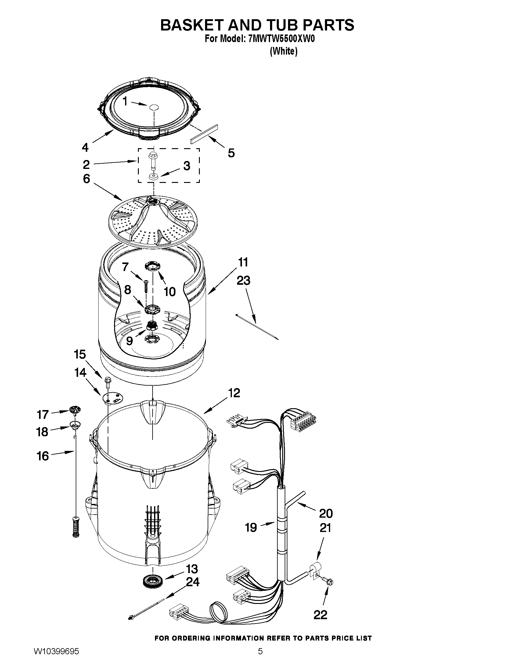 03 - BASKET AND TUB PARTS