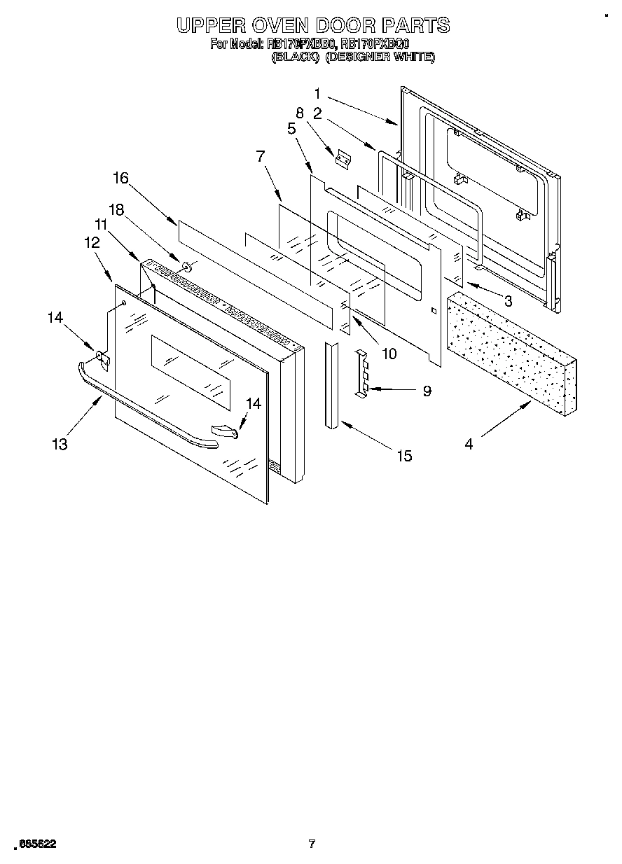 04 - UPPER OVEN DOOR