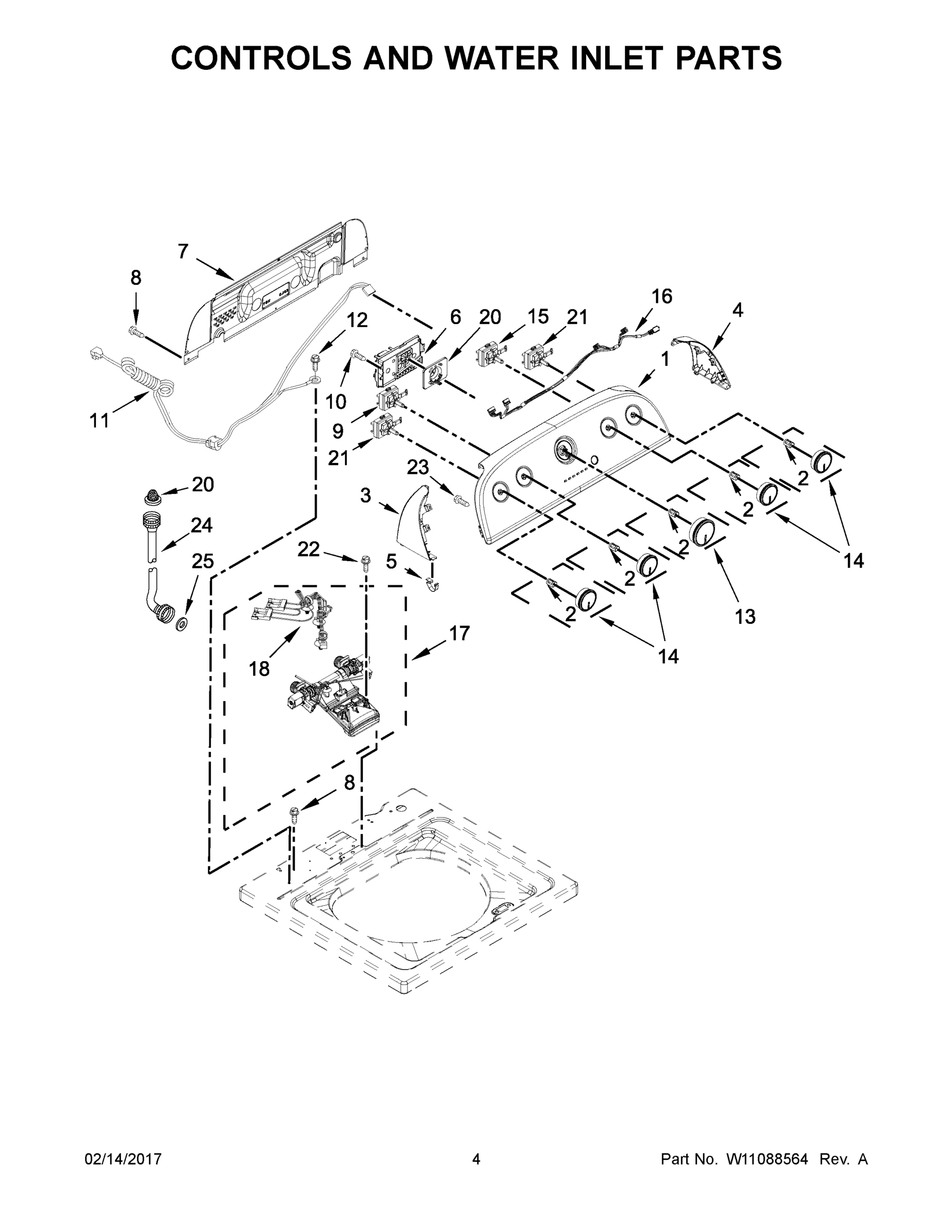 03 - CONTROLS AND WATER INLET PARTS