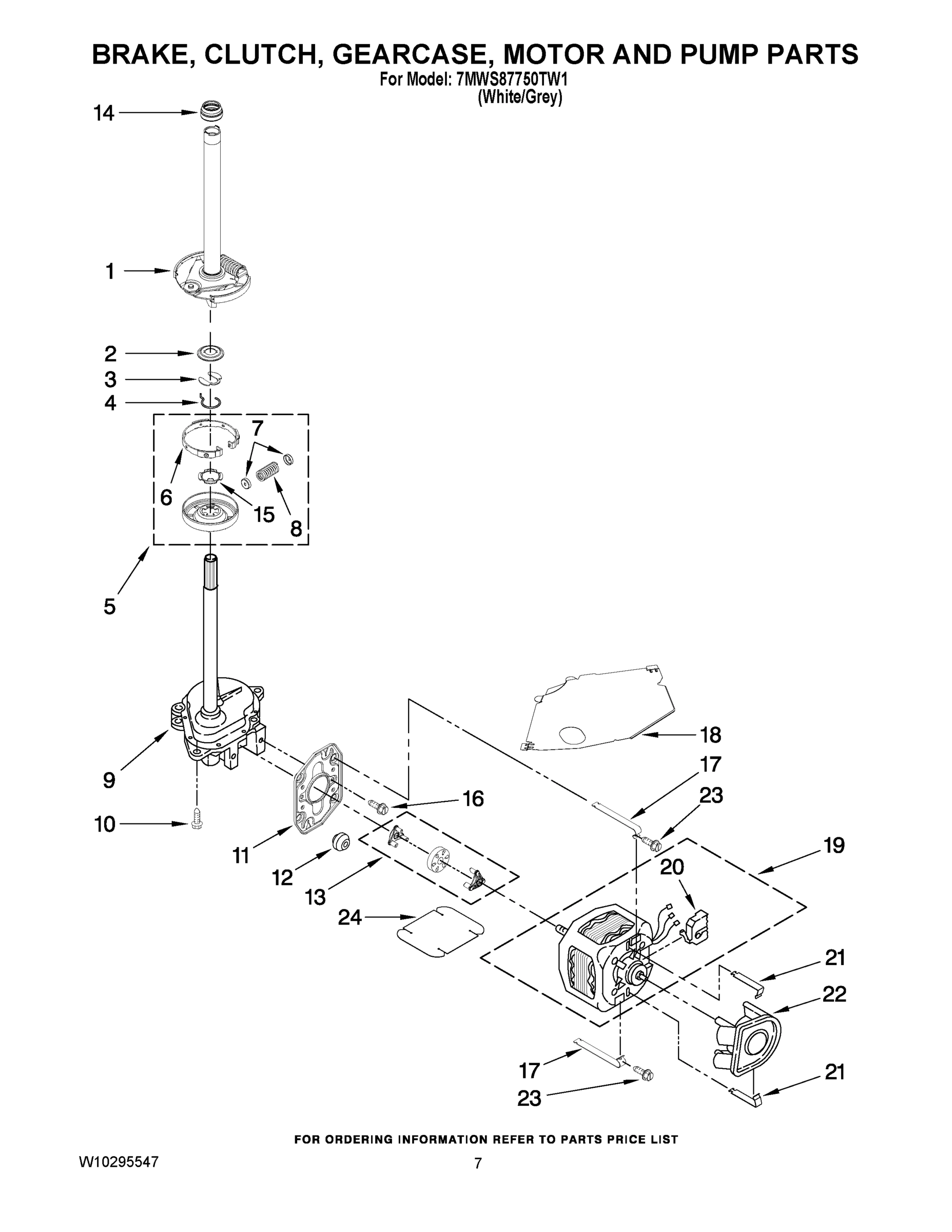 04 - BRAKE, CLUTCH, GEARCASE, MOTOR AND PUMP PARTS