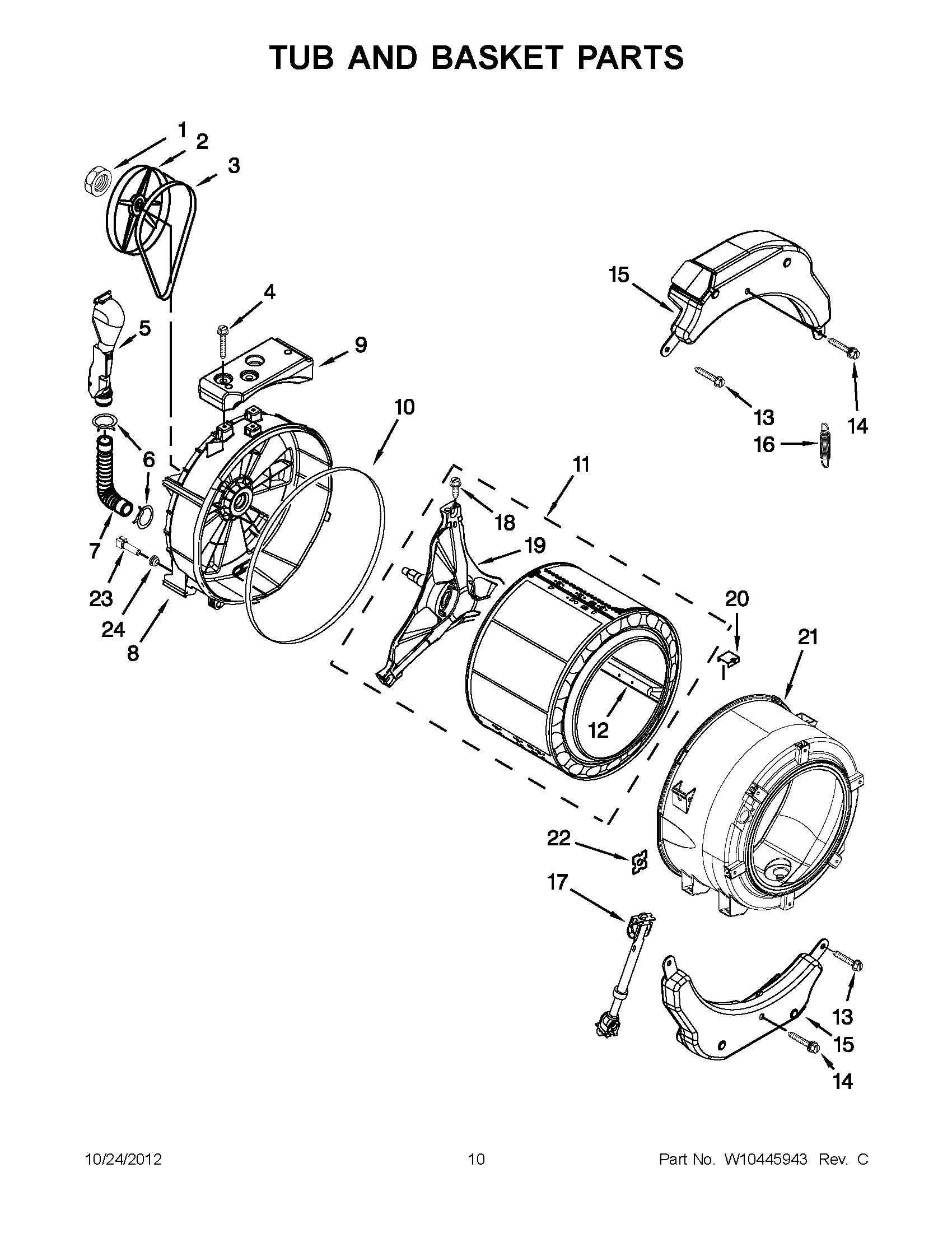 05 - TUB AND BASKET PARTS