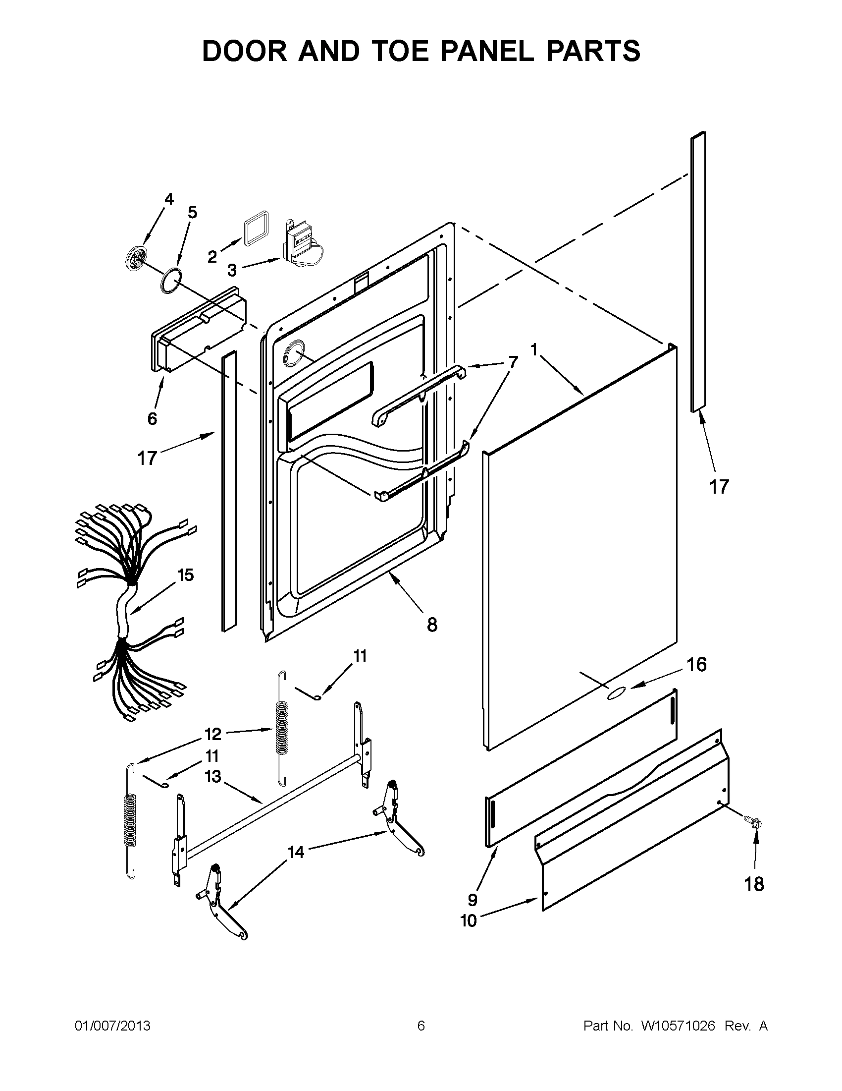 03 - DOOR AND TOE PANEL PARTS