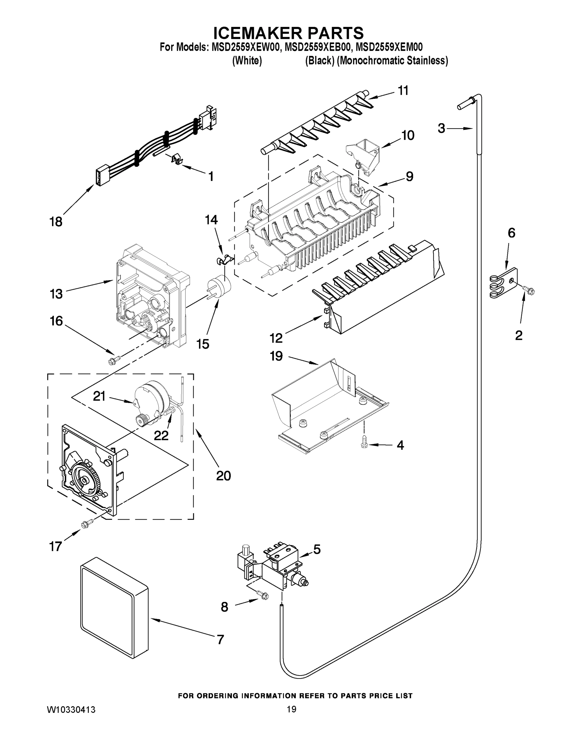 12 - ICEMAKER PARTS