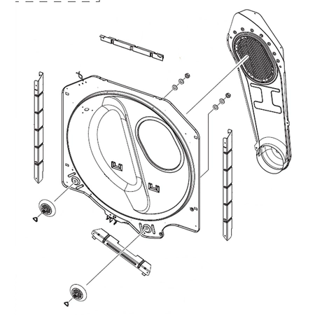 DC97-17076Z Samsung Back Drum