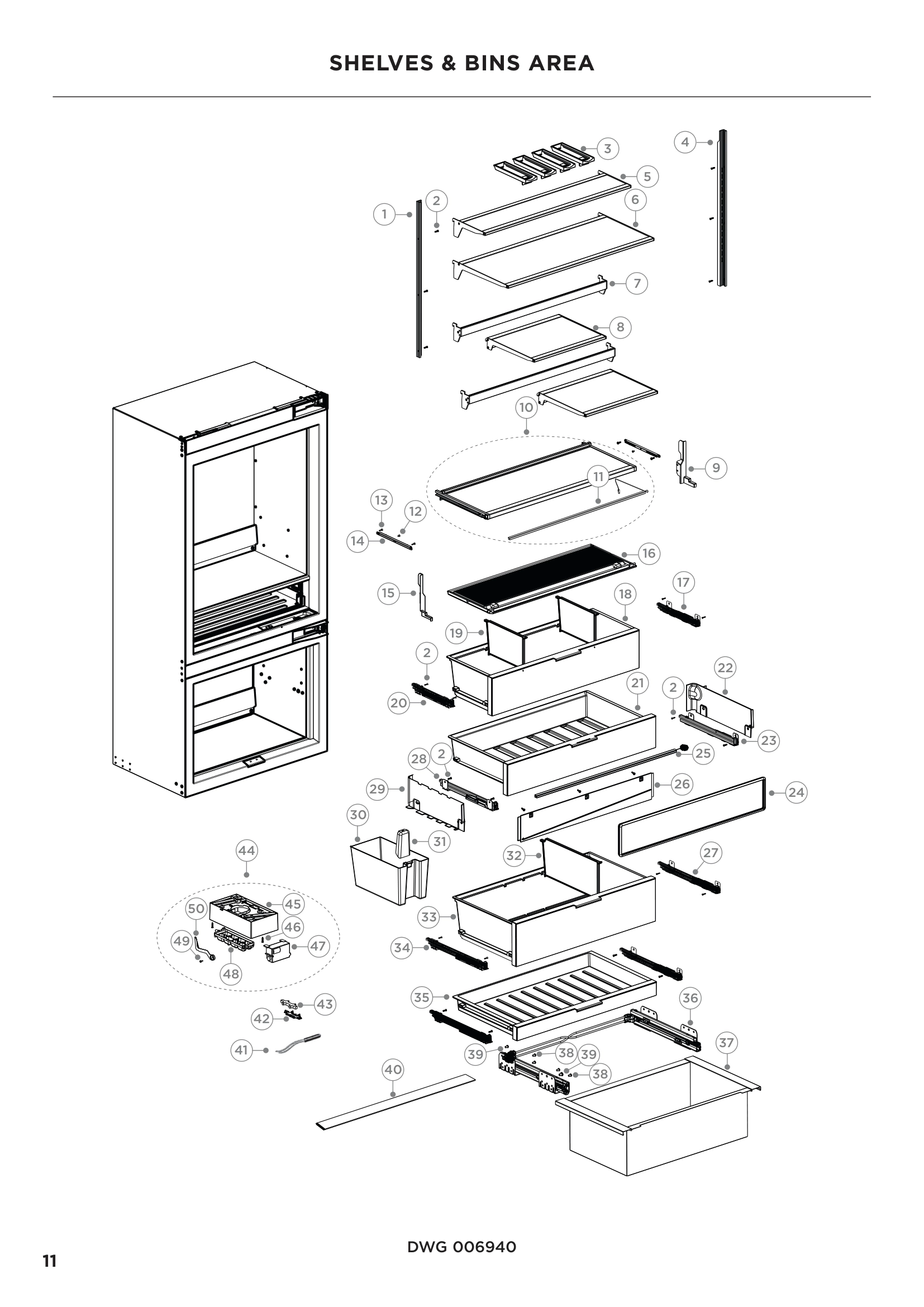 SHELVES & BINS AREA